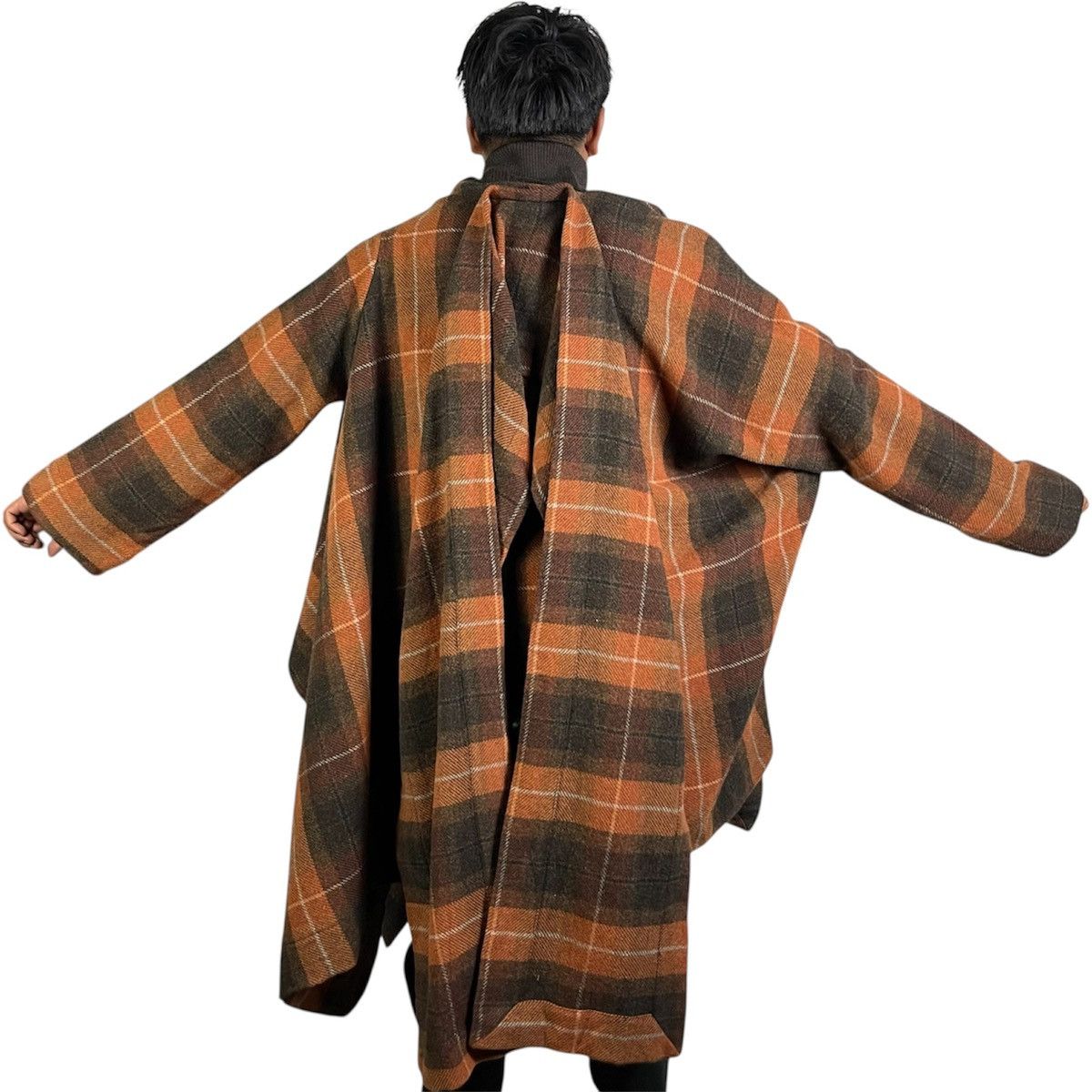 Vivienne Westwood Vivienne Westwood MAN Asymmetrical Plaid Blanket Cape Coat Size US M / EU 48-50 / 2 - 5 Thumbnail