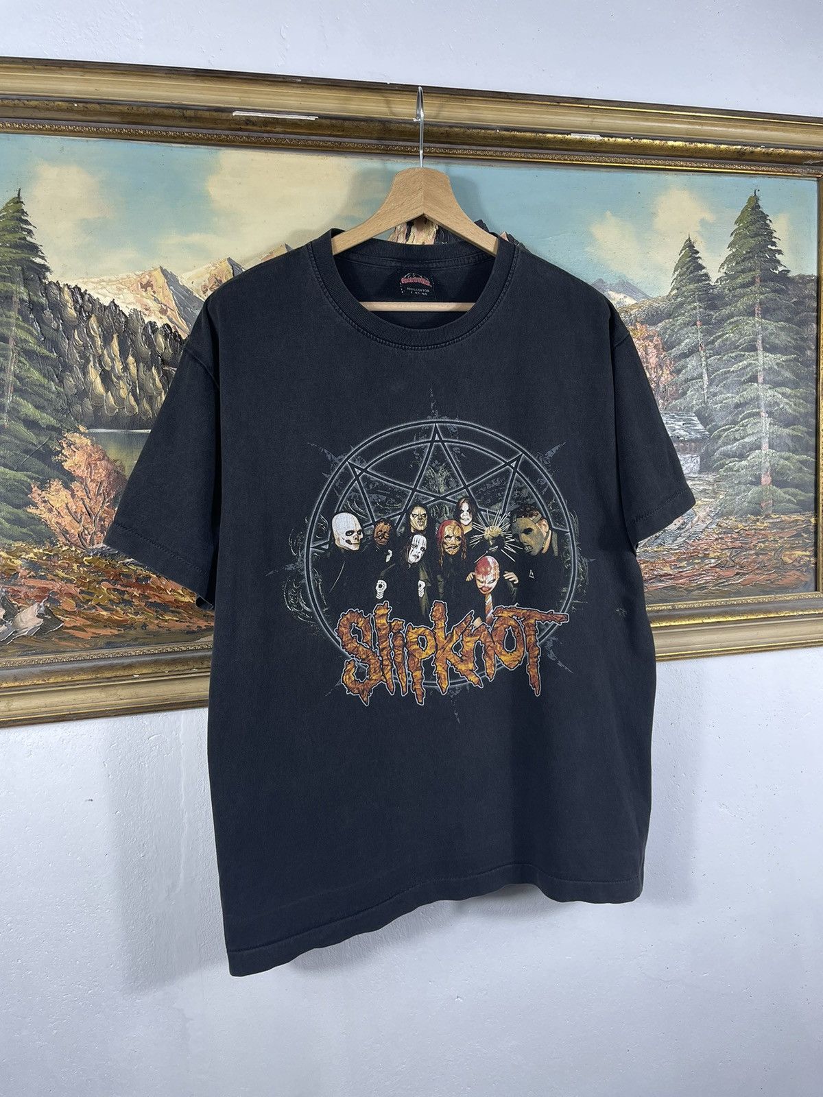 Band Tees × Slipknot × Vintage Slipknot Vintage Retro 90s Metal Rock T Shirt Tee Size US L / EU 52-54 / 3 - 4 Thumbnail