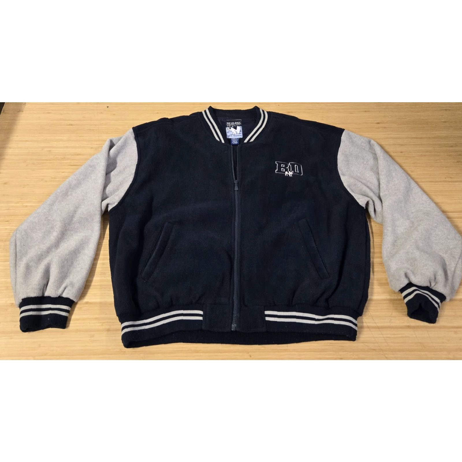 Big Dogs VINTAGE Big Dogs Polar Dogs Jacket Mens XL Blue Gray Fleece Varsity Bomber Embroidered Full Zip Pockets Embroidered Logo Zipper Size US XL / EU 56 / 4 - 2 Thumbnail