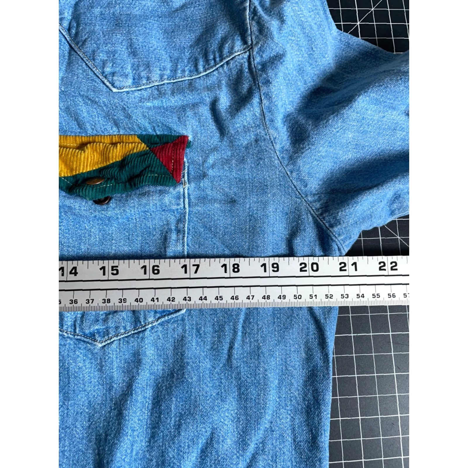 Levi's Levi's Denim Western Shirt Mens Medium Blue Corduroy Trim Snap Button #Orange Tab# 80s 90s Western Casual Workwear Size US M / EU 48-50 / 2 - 5 Thumbnail