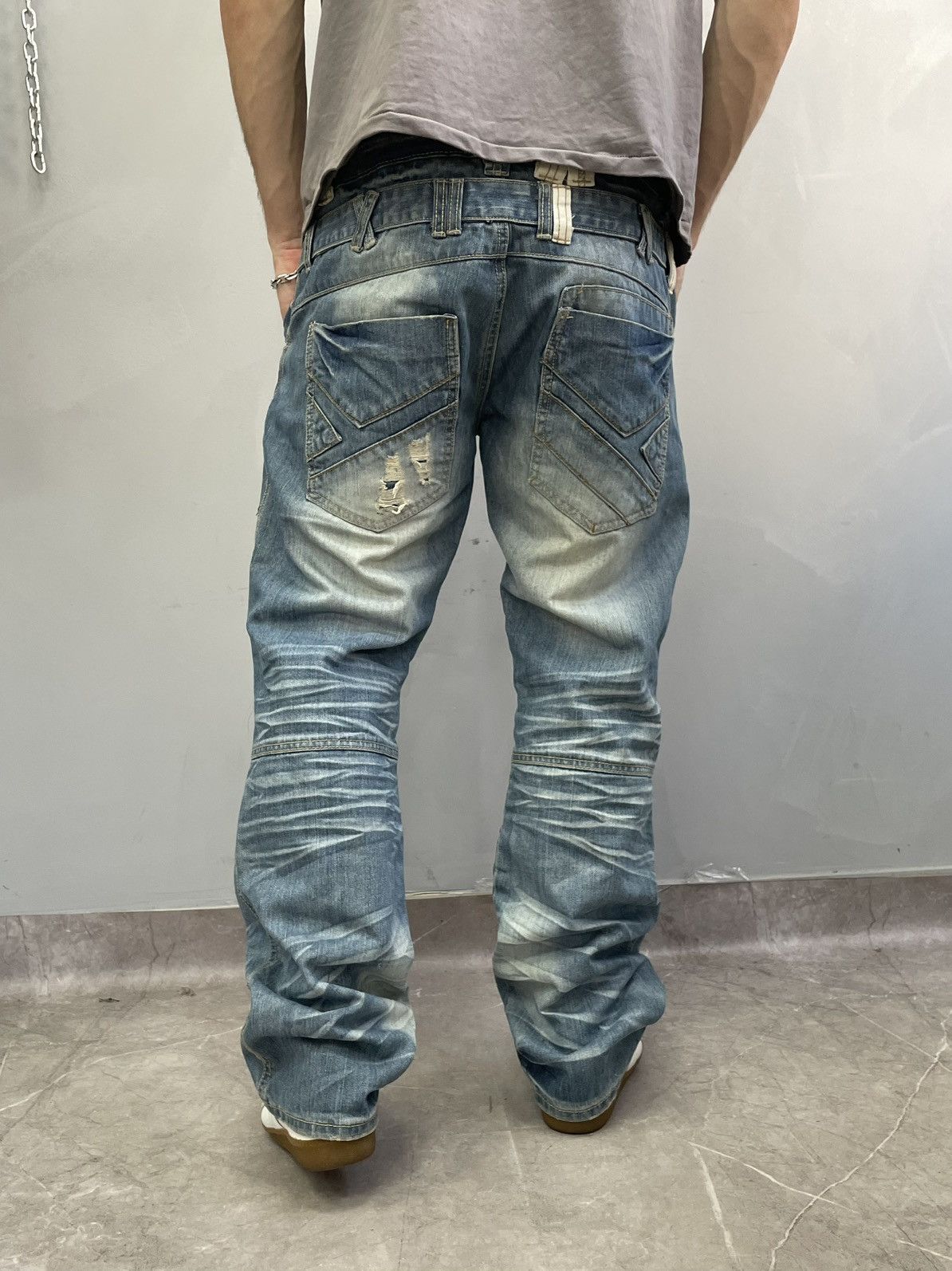 Diesel Diesel style distressed jeans rare y2k japanese Size US 32 / EU 48 - 9 Thumbnail