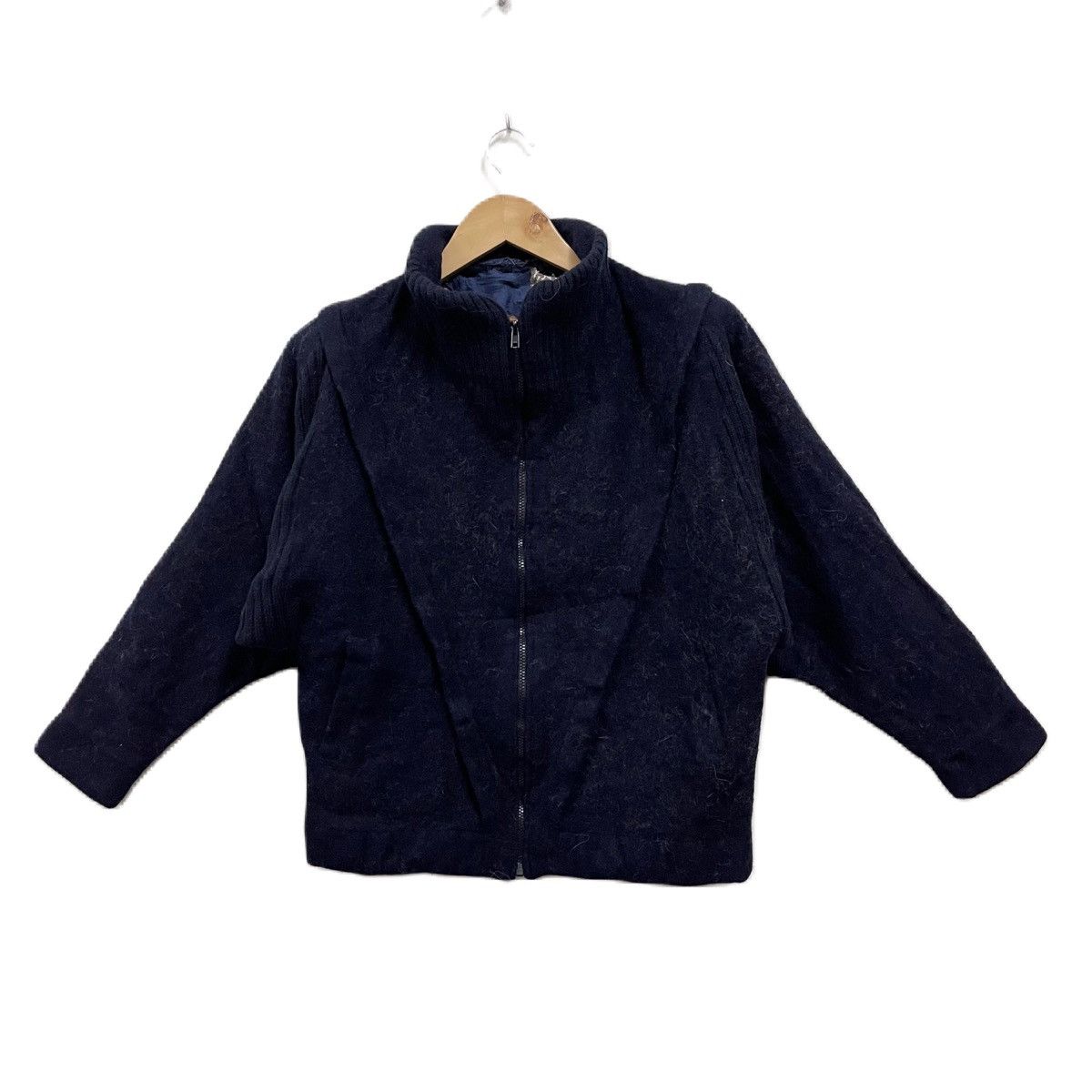 image of Vintage Herno Jacket Wool in Dark Blue, Men's (Size Medium)