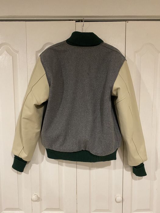 Engineered Garments Varsity Jacket / Olive Melton Wool