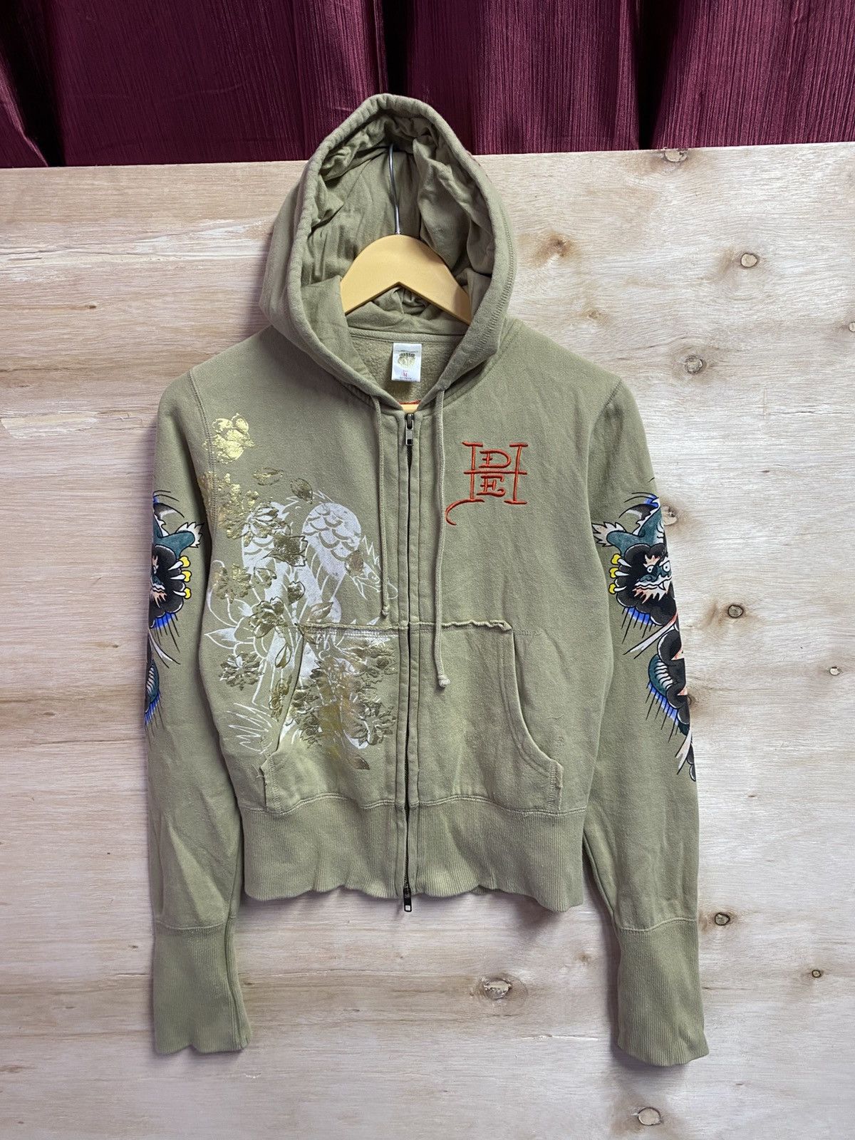 vintage Ed Hardy by Christian Audigier Eagle zip-up hoodie