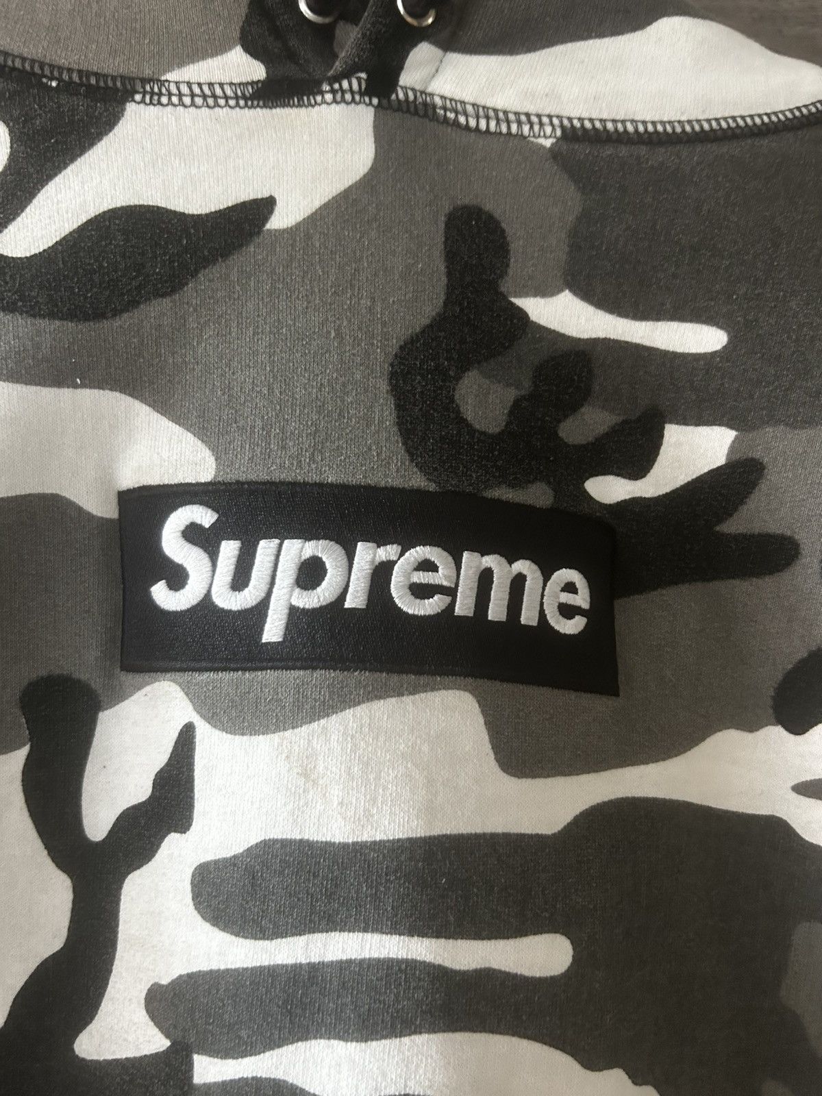 Supreme Supreme FW13' Snow Camo Box Logo Hoodie Size US L / EU 52-54 / 3 - 2 Thumbnail
