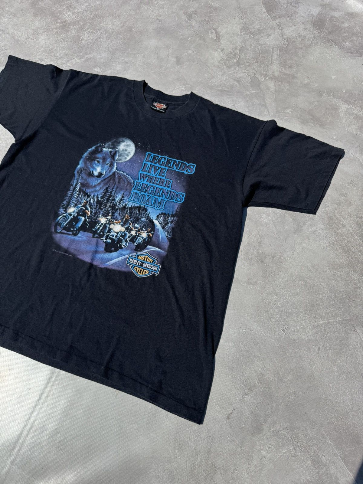 Harley Davidson Vintage 90s Harley Davidson Single Stitch tee Size US XL / EU 56 / 4 - 2 Thumbnail