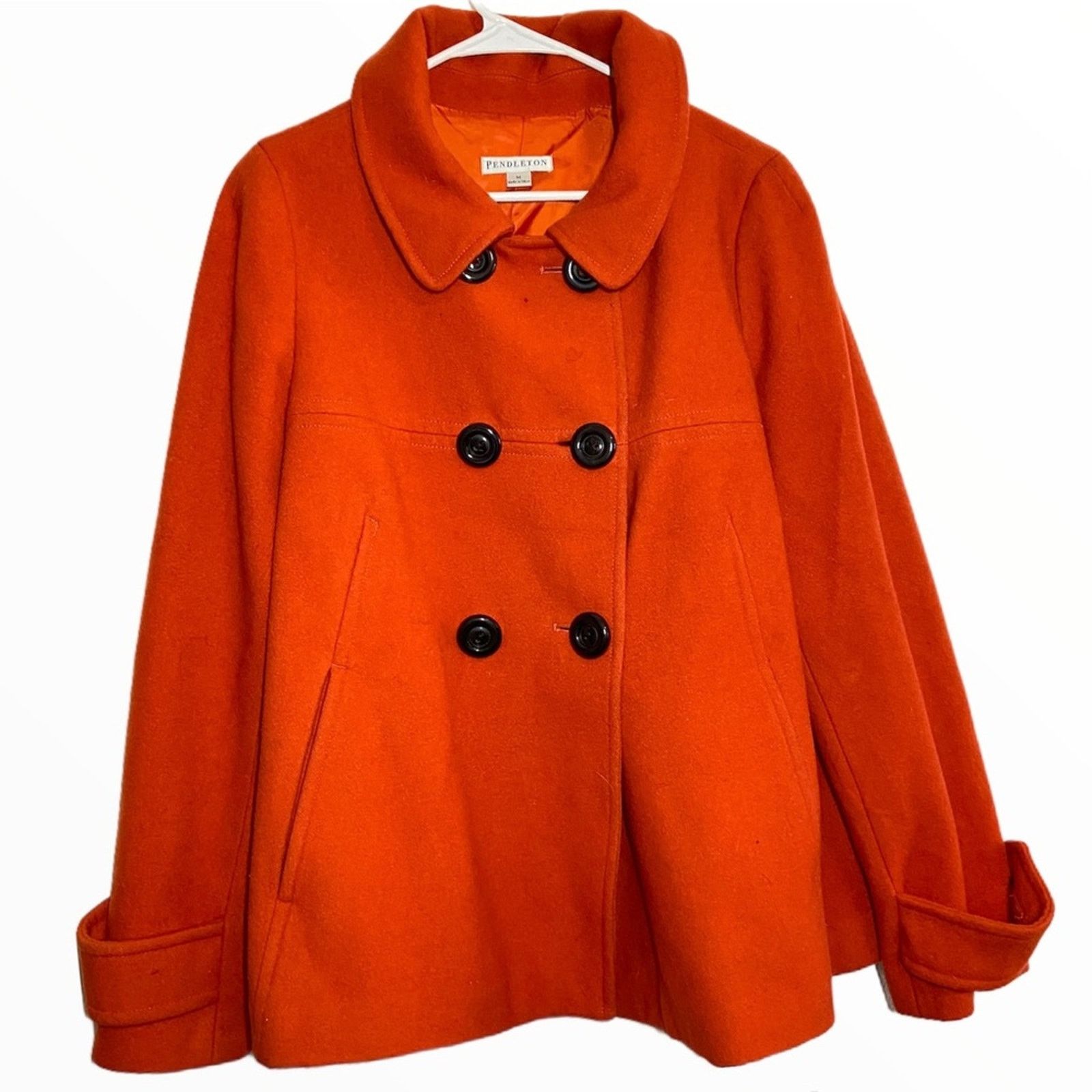 Pendleton Pendleton Peacoat 100% Merino Wool Double Breasted Collared Size M / US 6-8 / IT 42-44 - 2 Thumbnail