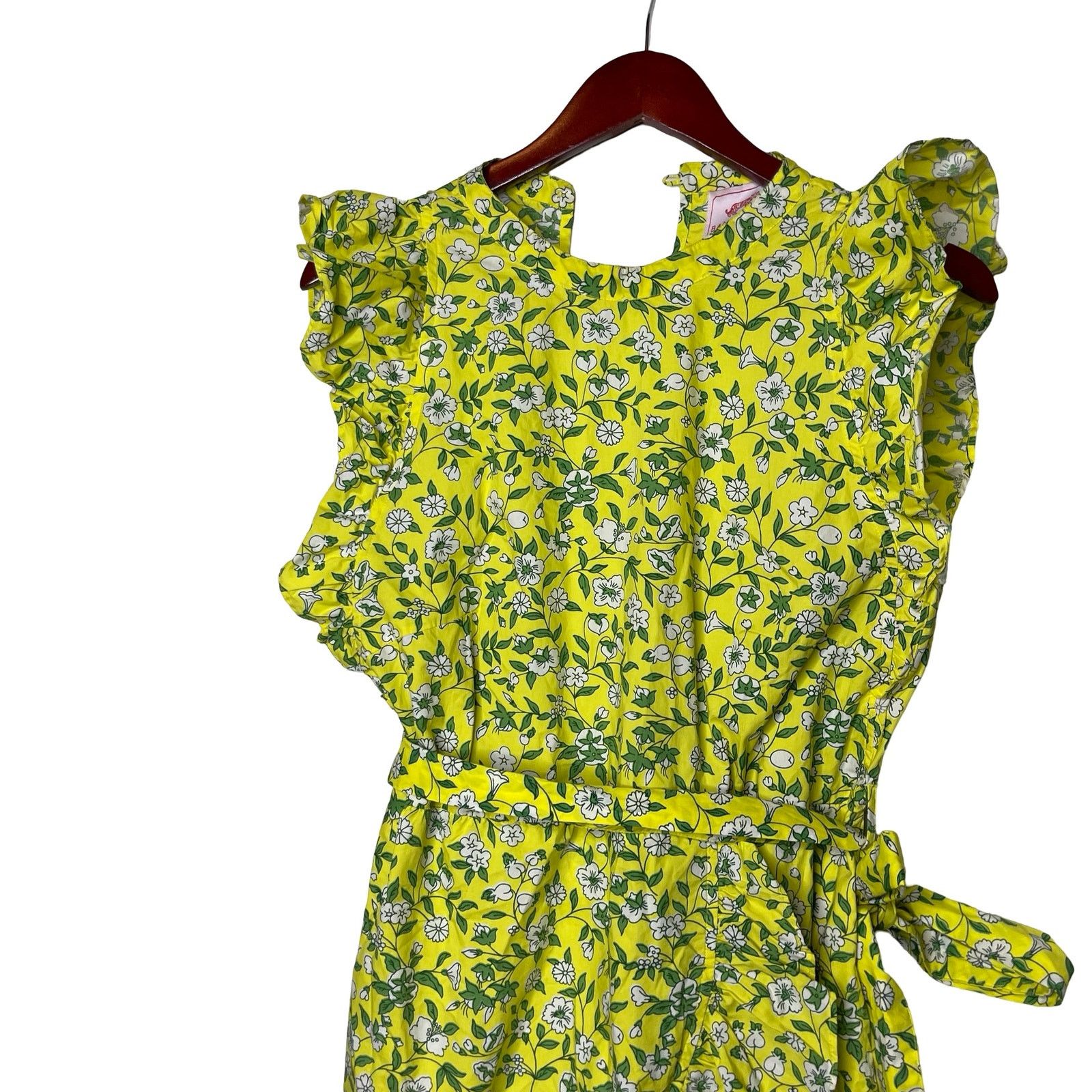 Banjanan Banjanan Audrey Mini Floral Cotton Dress Yellow Womens L Size L / US 10 / IT 46 - 5 Thumbnail