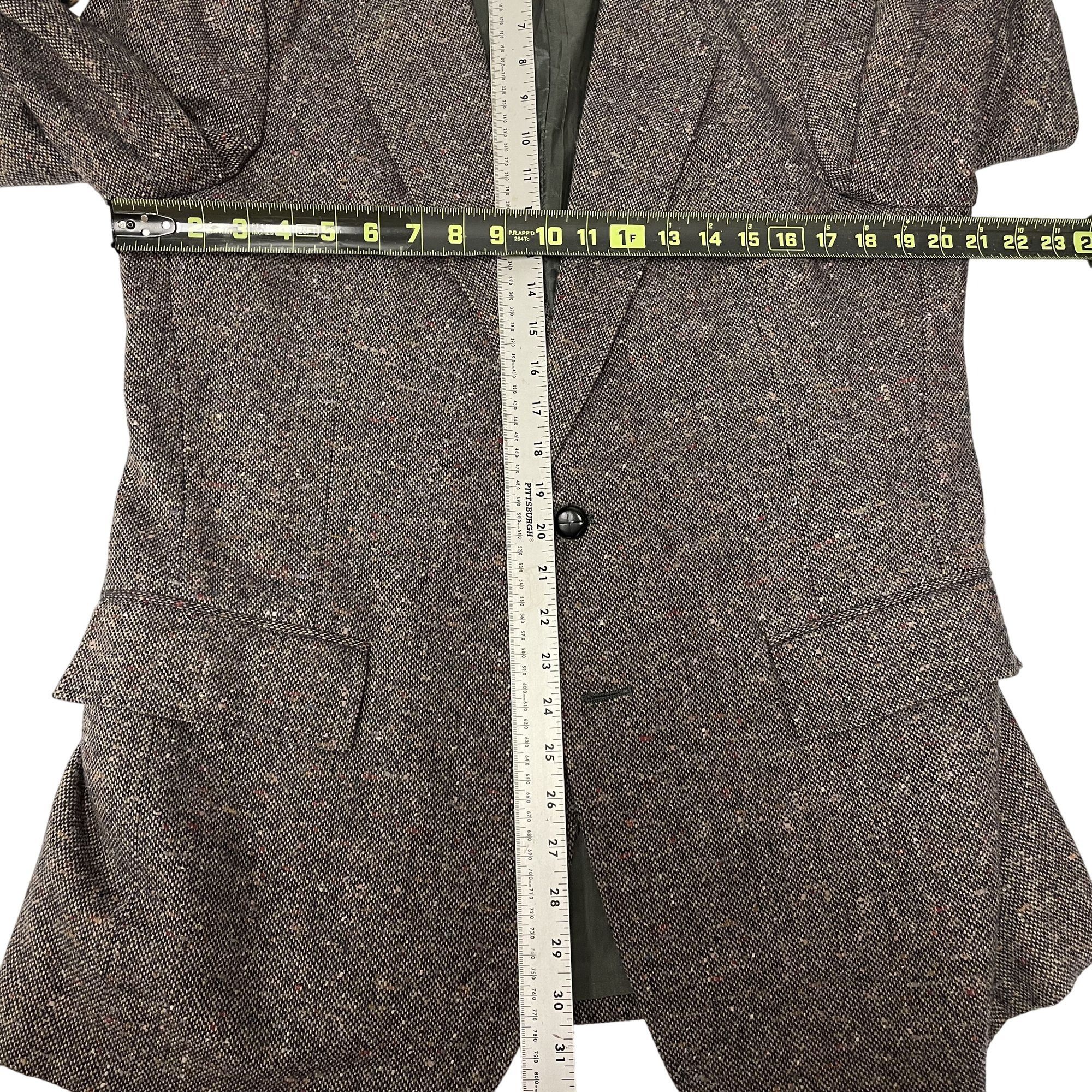 Sears Vtg Gray Beige Multicolor FLECK Donegal TWEED Sport Coat Size 40R - 9 Thumbnail