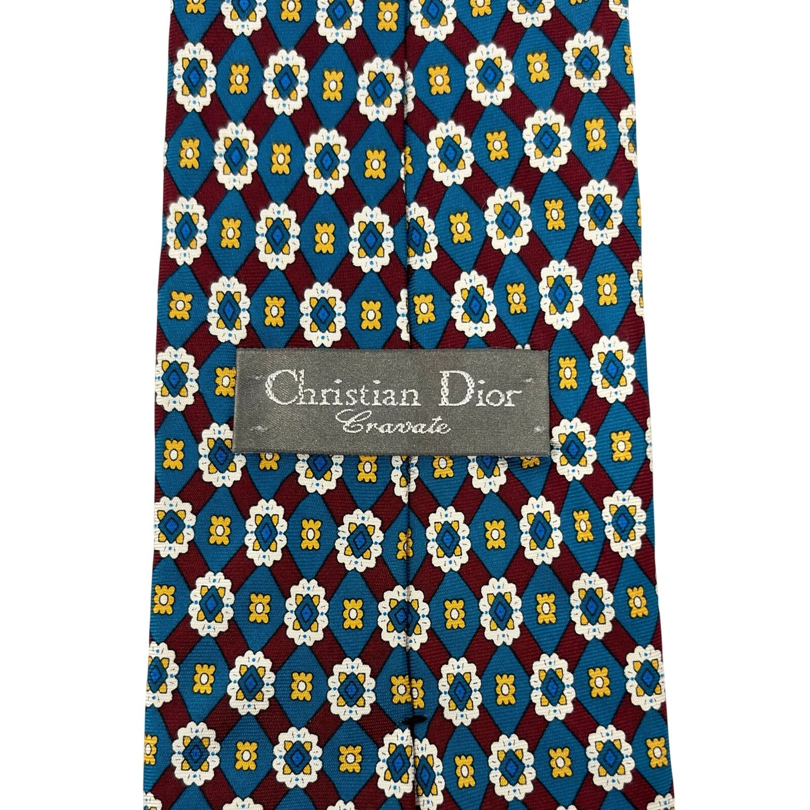 Christian Dior Monsieur Christian Dior Abstract Pattern Tie Size ONE SIZE - 4 Thumbnail