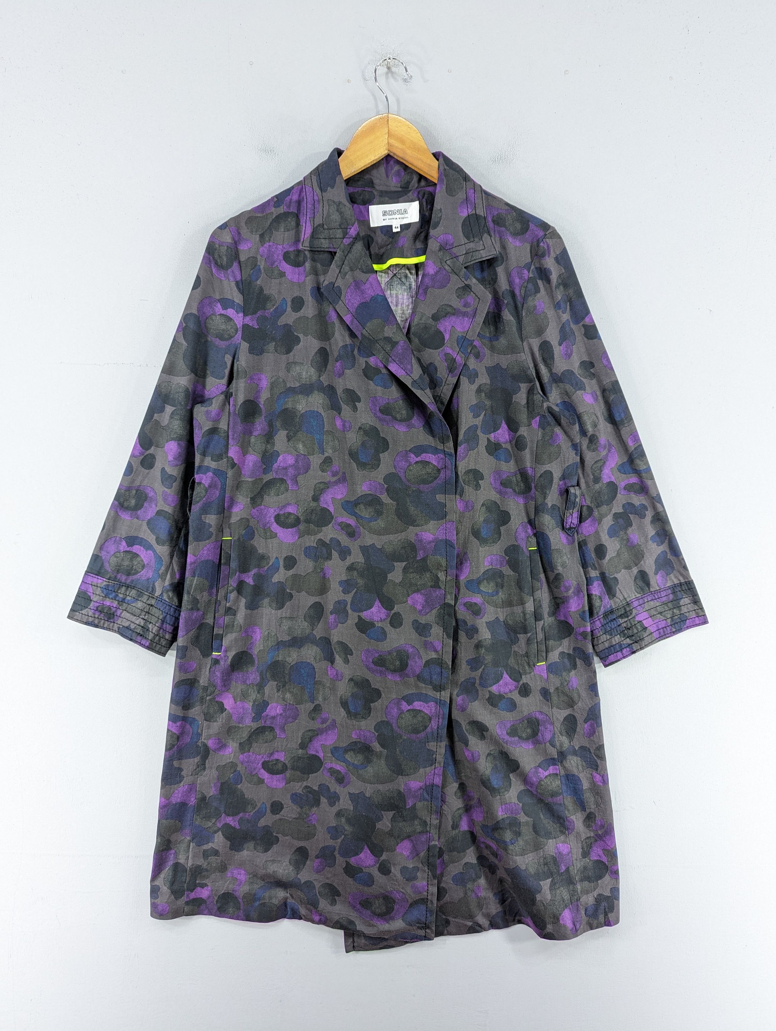 image of Avant Garde x Sonia Rykiel Sonia By Sonia Rykiel Purple Design Long Coat Jacket, Women's (Size Medi