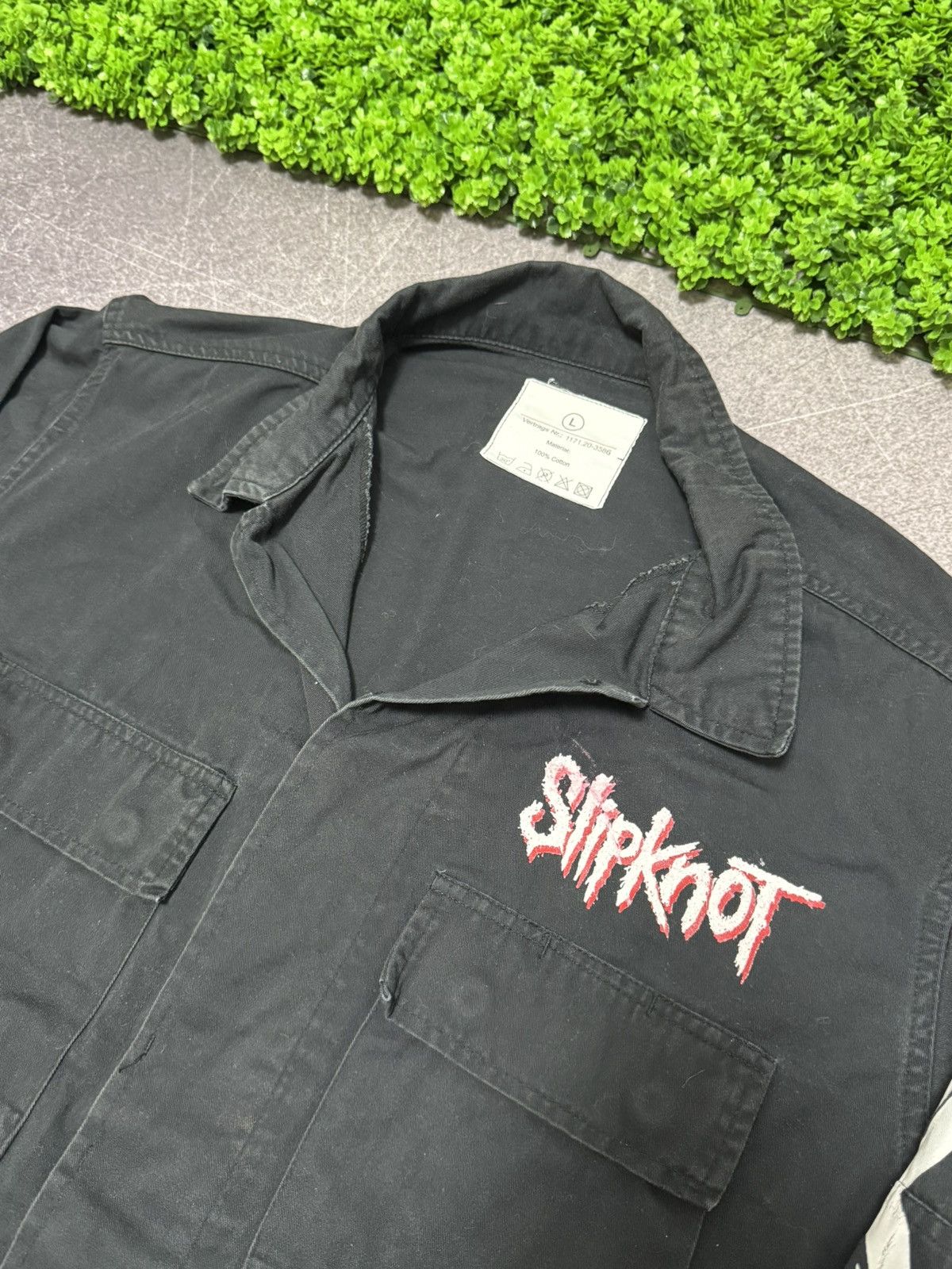 Vintage Vintage Slipknot 2008 Military Jacket Rock Band Y2k Size US L / EU 52-54 / 3 - 9 Thumbnail