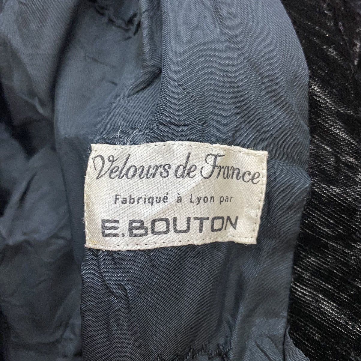 Velour VELOUR France Brand Stripes Velvet Long Black Coat Size US XL / EU 56 / 4 - 7 Thumbnail
