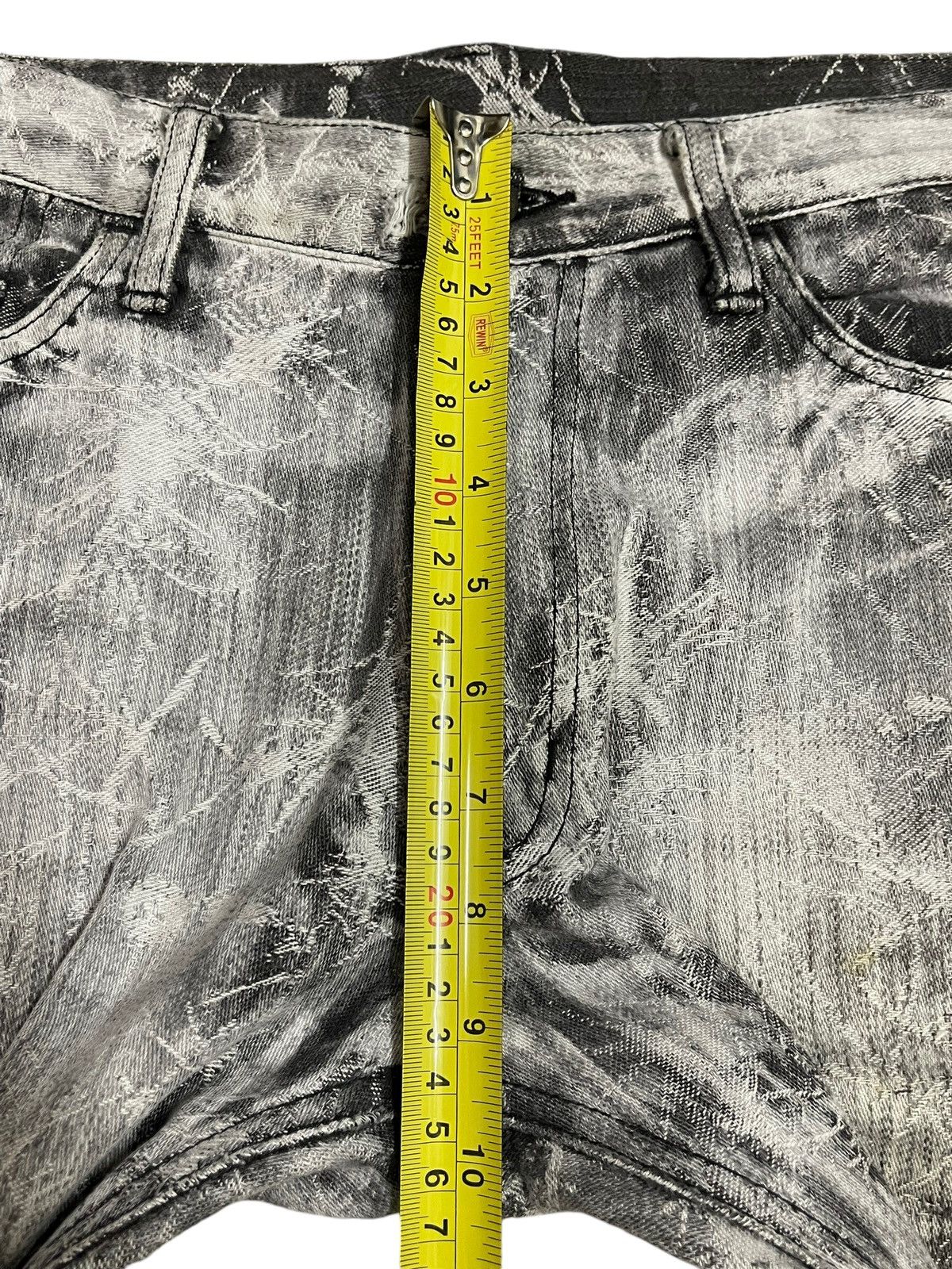 Tornado Mart Vintage Japan Edge Rupert Faded Spider Web Style Flare Jeans Size US 32 / EU 48 - 16 Thumbnail