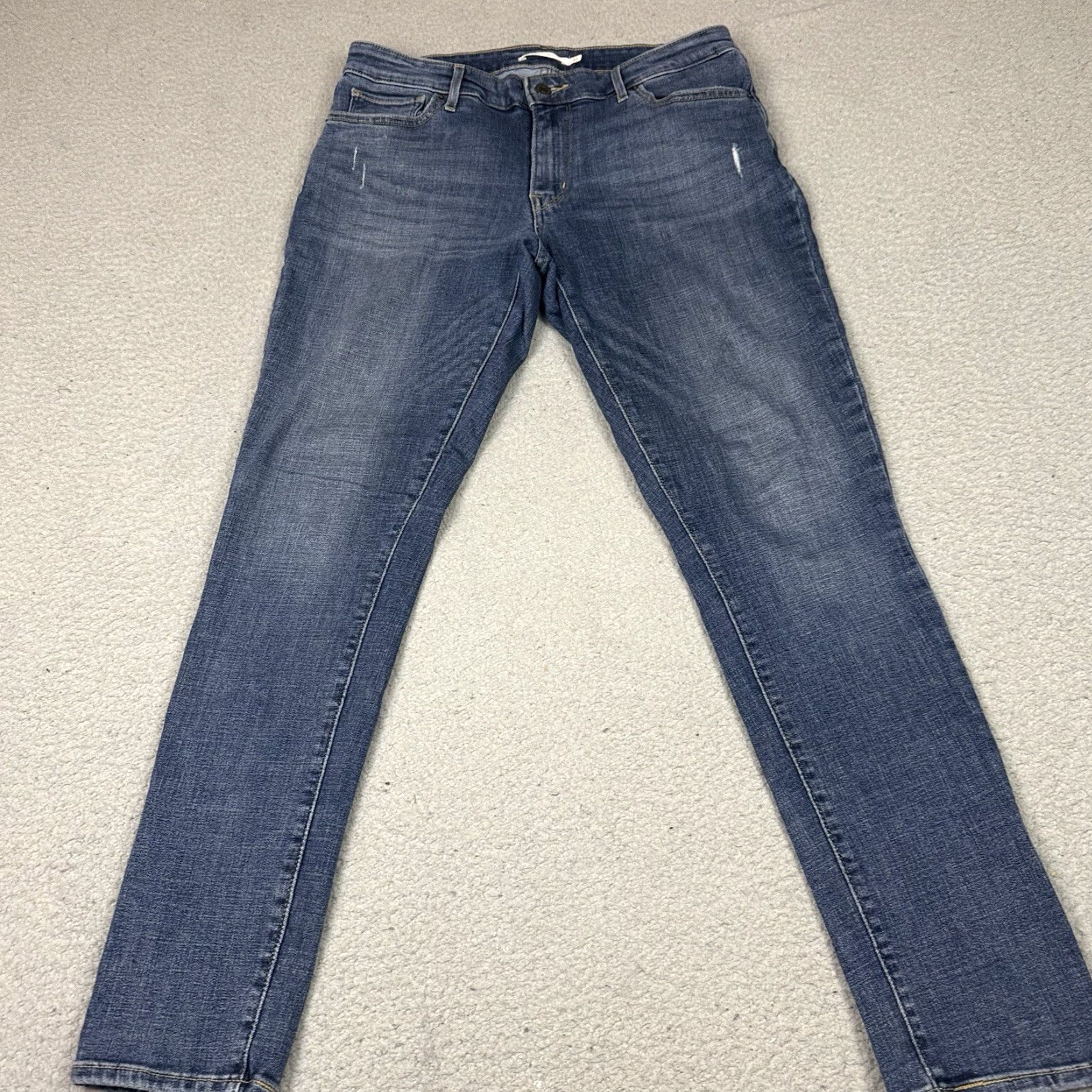 Levi's VINTAGE Levi's 711 Jeans Mens 32x30 Blue Denim Skinny 5-Pocket Design Stretch Comfort Size US 32 / EU 48 - 3 Thumbnail