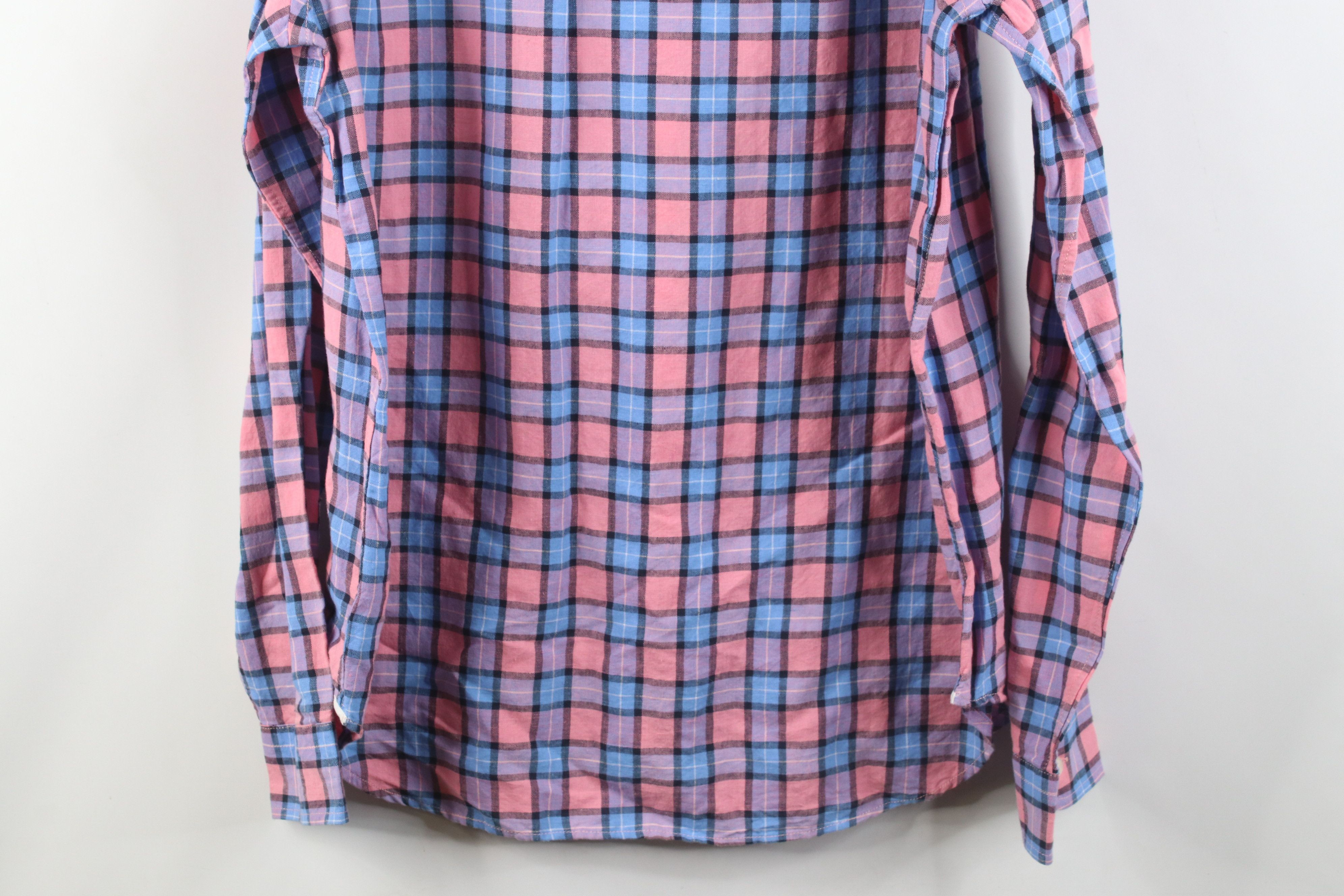 Gap Deadstock Vintage Y2K Gap Collared Button Shirt Pink Plaid Size US XL / EU 56 / 4 - 14 Thumbnail