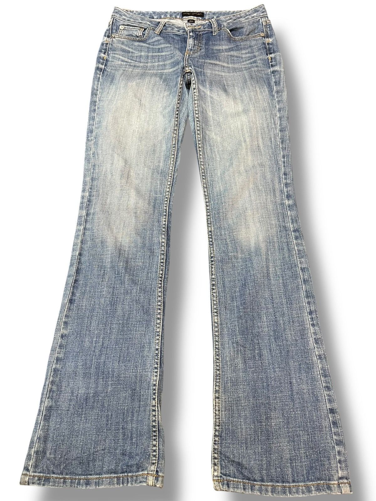If Six Was Nine Vintage Banana Republic Flare Distressed Denim Size US 29 - 1 Thumbnail