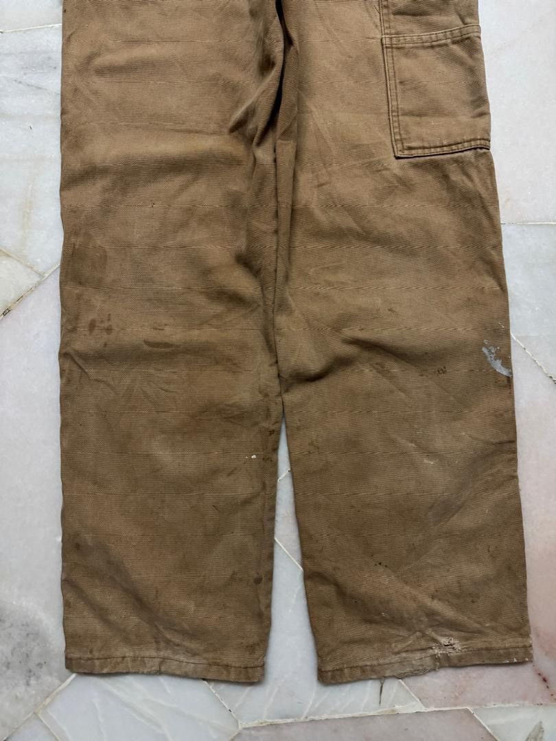 Dickies 💥CRAZY💥VTG DICKIES INSANE THRASHED DUCK WORKWEAR CARPENTER Size US 29 - 18 Thumbnail