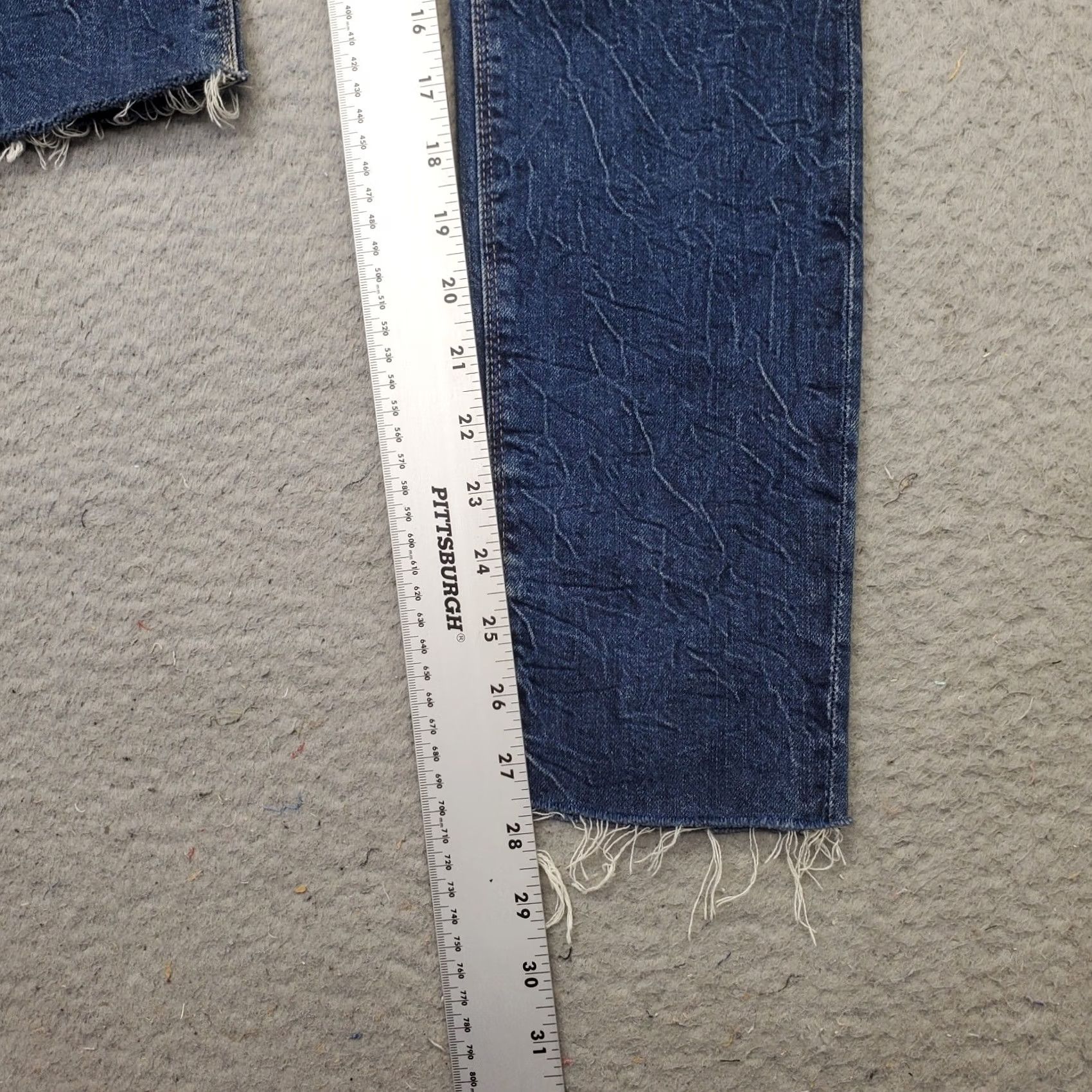 Lucky Brand Lucky Brand Lolita Skinny Jeans Womens Size 2 Blue Denim ORTA Premium Distressed, Jeans, Womens, 2, Blue, Medium Wash, 5-Pocket, Regular Fit Size 26" / US 2 / IT 38 - 4 Thumbnail