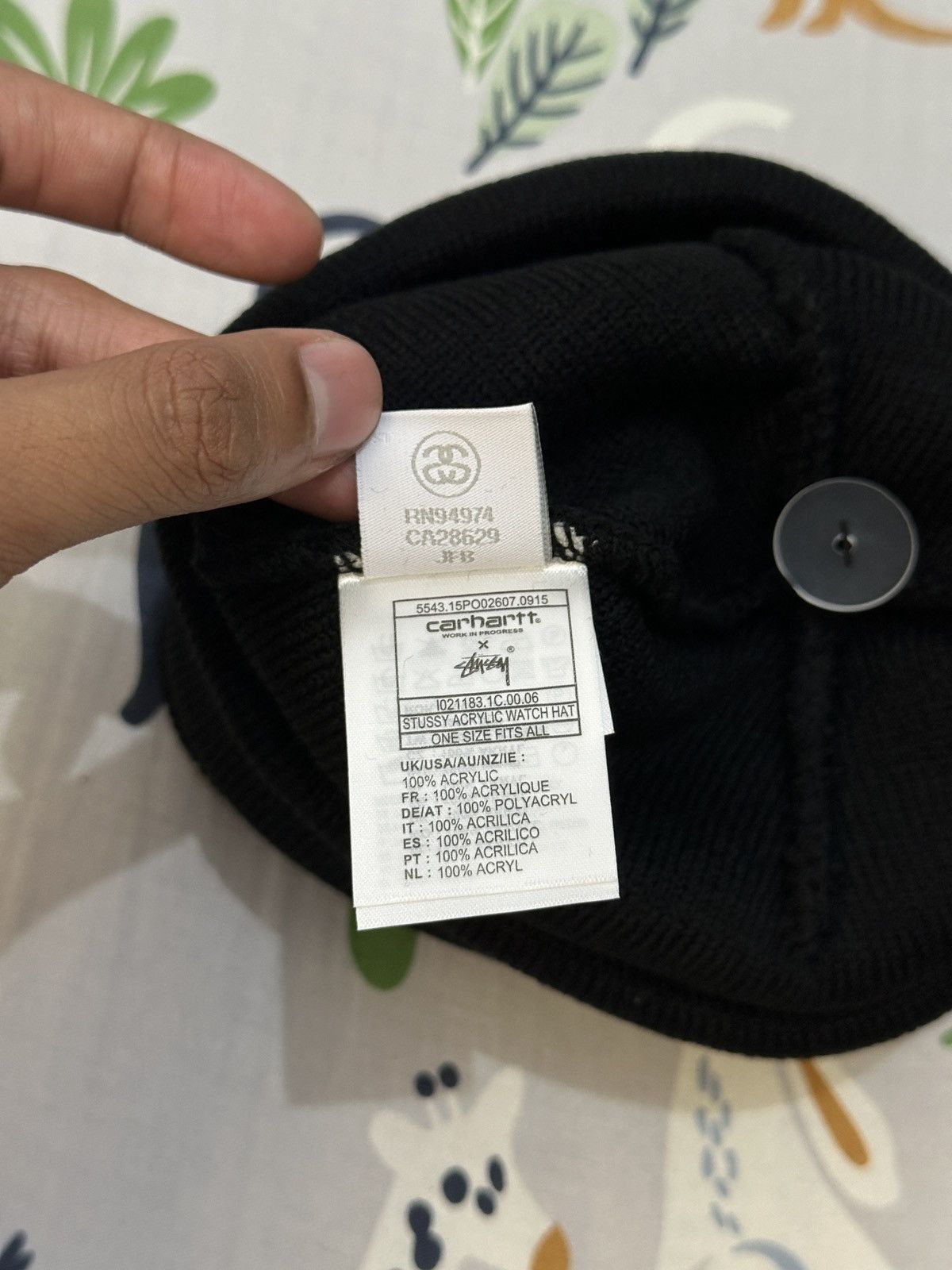 Stussy Stussy Carhartt WIP beanie Size ONE SIZE - 5 Thumbnail