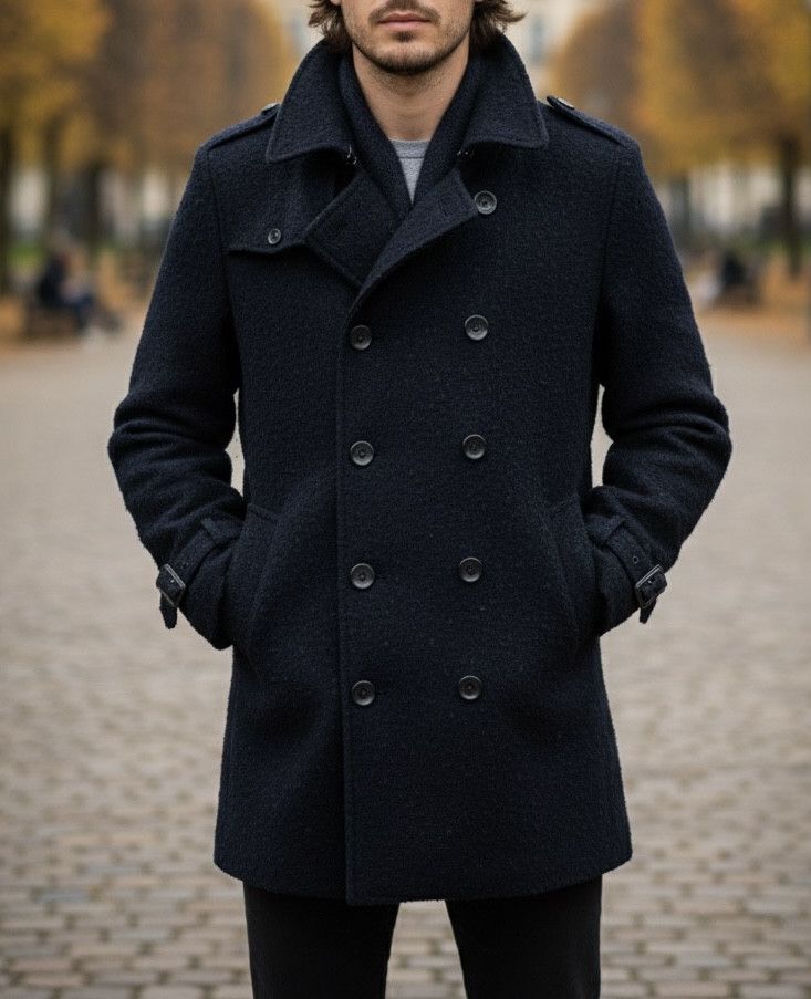 semanticdesign Semantic Design Shaggy Wool Texture Trench Coat / Overcoat Size US L / EU 52-54 / 3 - 1 Thumbnail