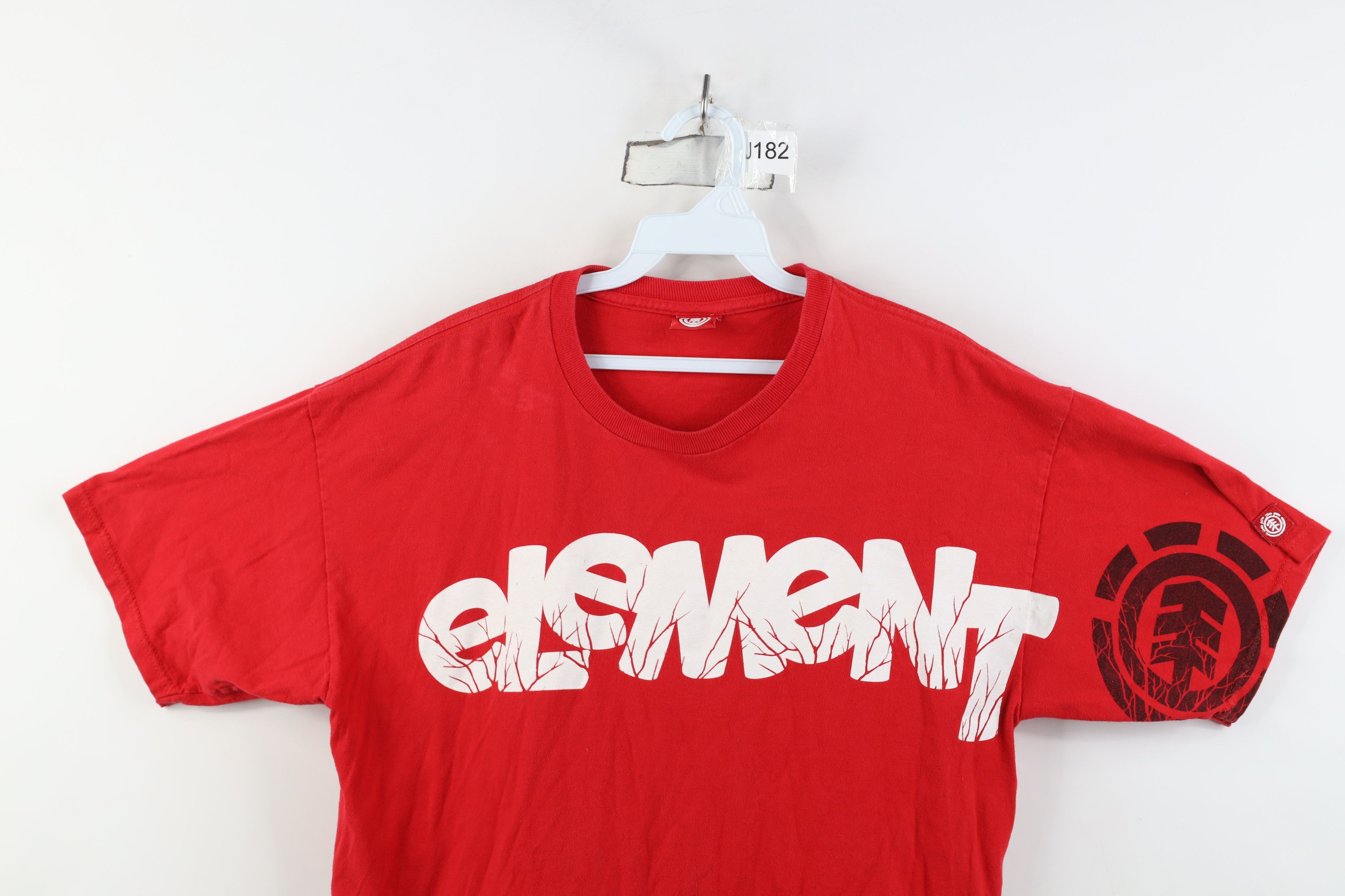 Element Vintage 90s Y2K Element Skateboards Bam Margera T-Shirt Red Size US L / EU 52-54 / 3 - 2 Thumbnail