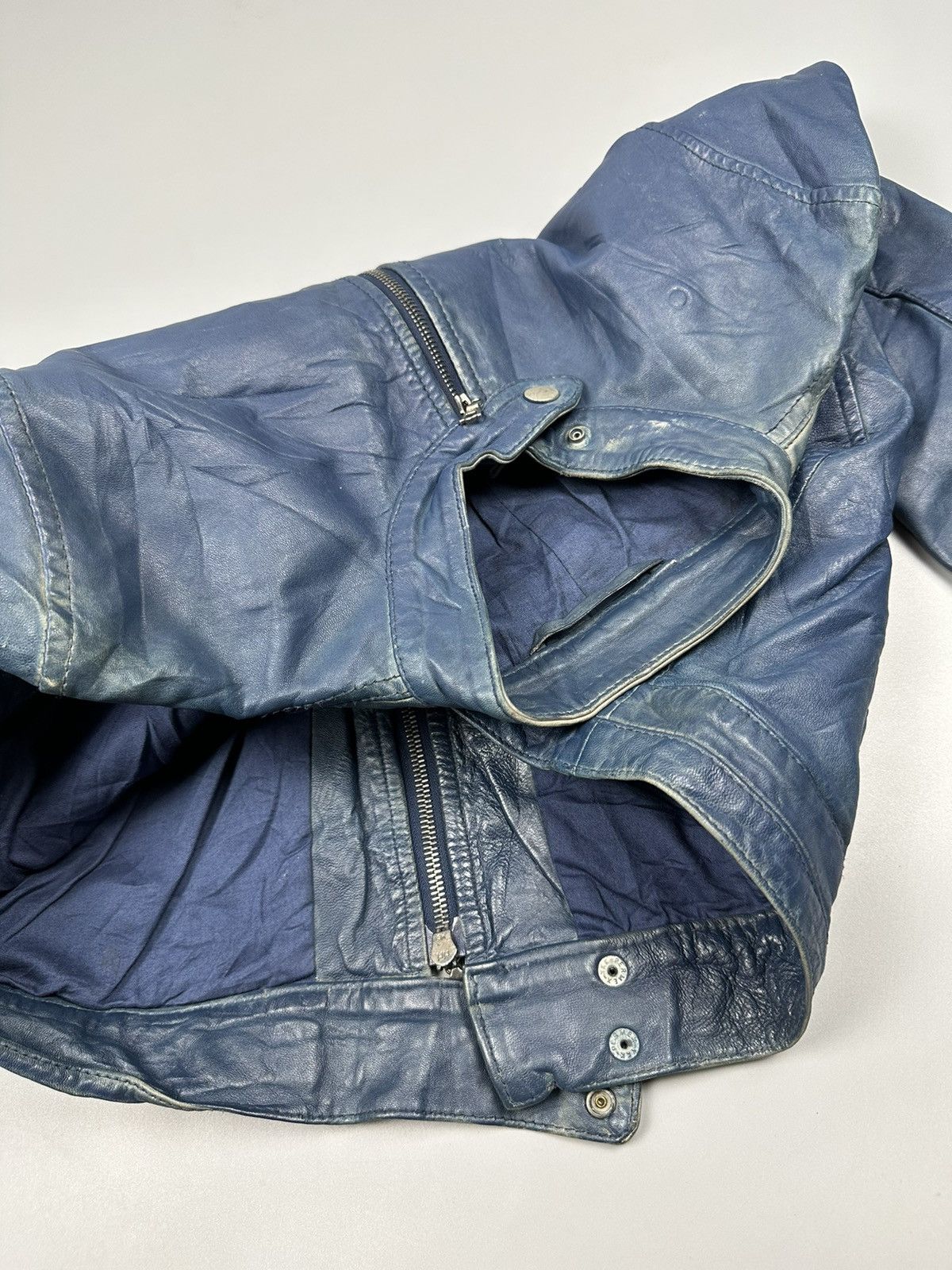 Japanese Brand Vintage Rider Leather Jacket Riri M6 Zipper Size US M / EU 48-50 / 2 - 11 Thumbnail