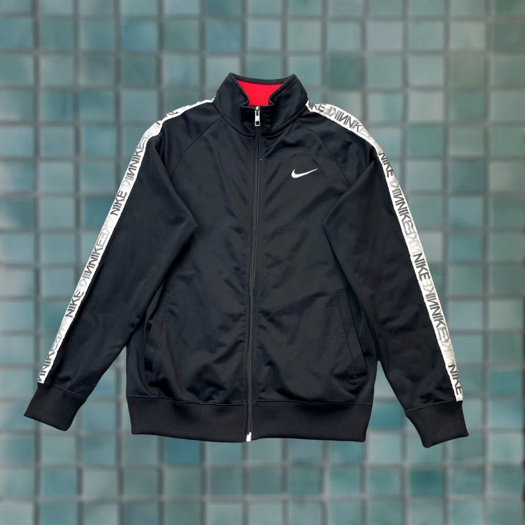 Nike Nike Jacket Mens XL Black Track Coat Swoosh Full Zip Athleisure Gym Size US XL / EU 56 / 4 - 1 Thumbnail