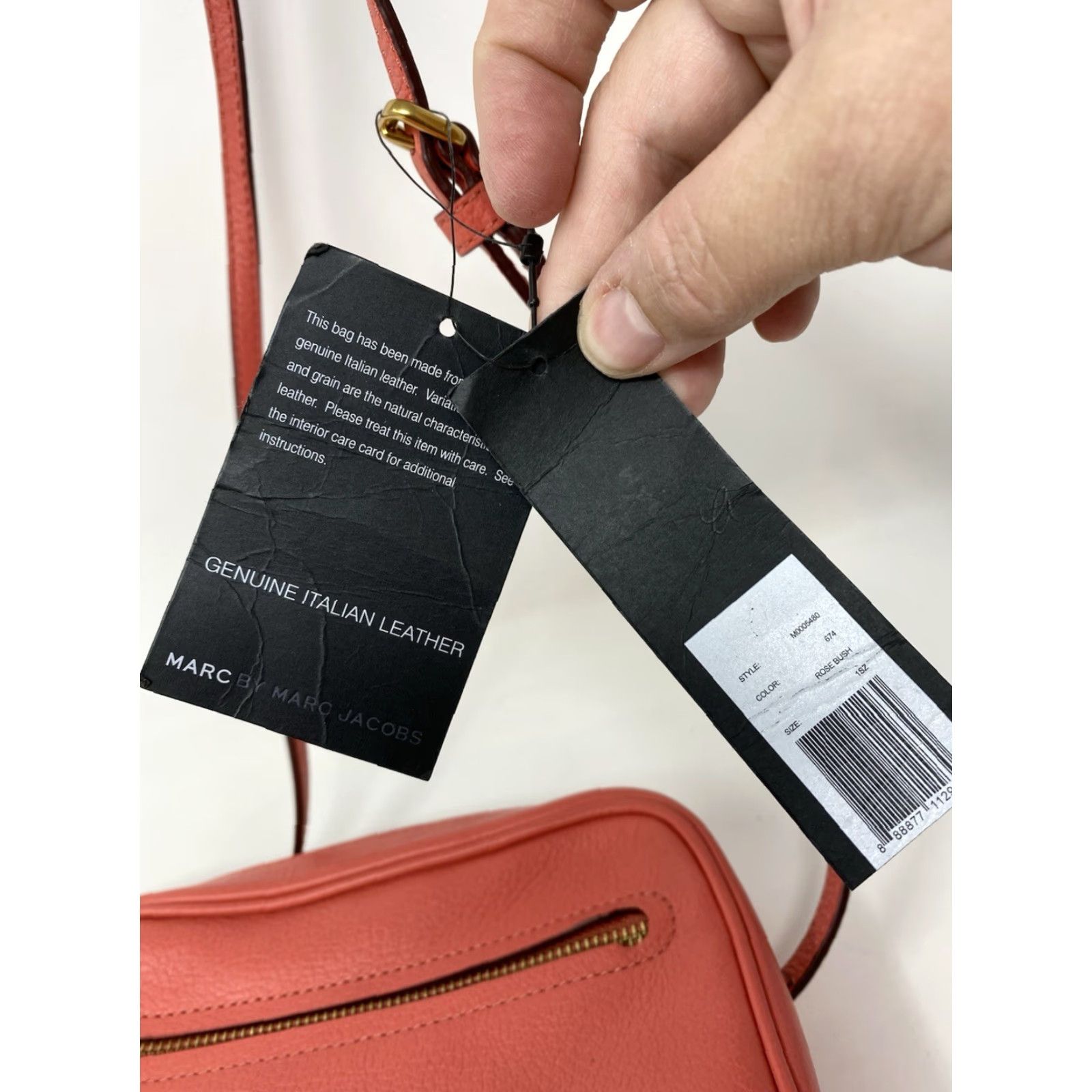 Marc Jacobs Marc Jacobs Crossbody Bag Leather Small NWT Rose Blush Coral Camera Bag Women Size ONE SIZE - 5 Thumbnail