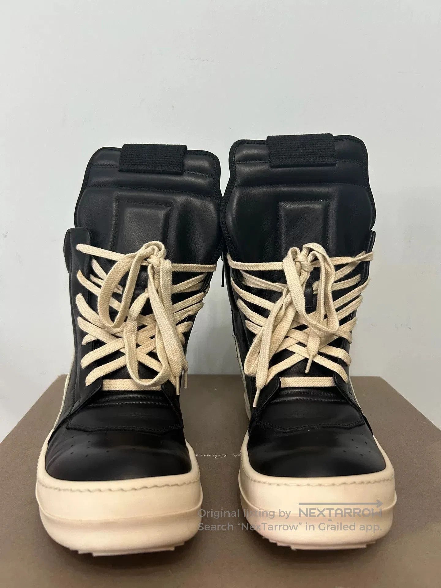 Rick Owens rick owens black and cream high. Size US 7.5 / EU 40-41 - 2 Thumbnail