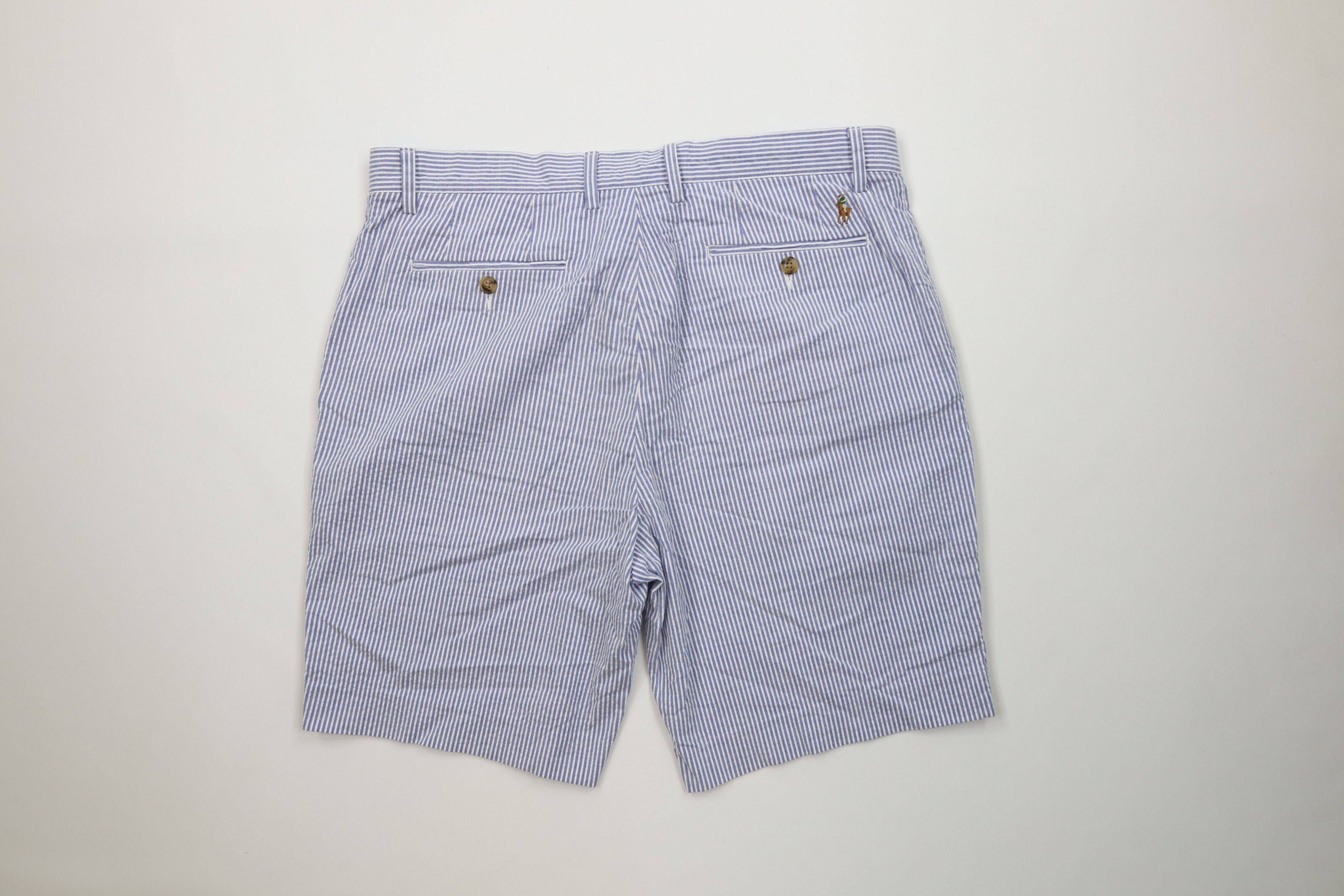 Ralph Lauren Vintage Ralph Lauren Striped Seer Sucker Chino Shorts Size US 35 - 9 Thumbnail