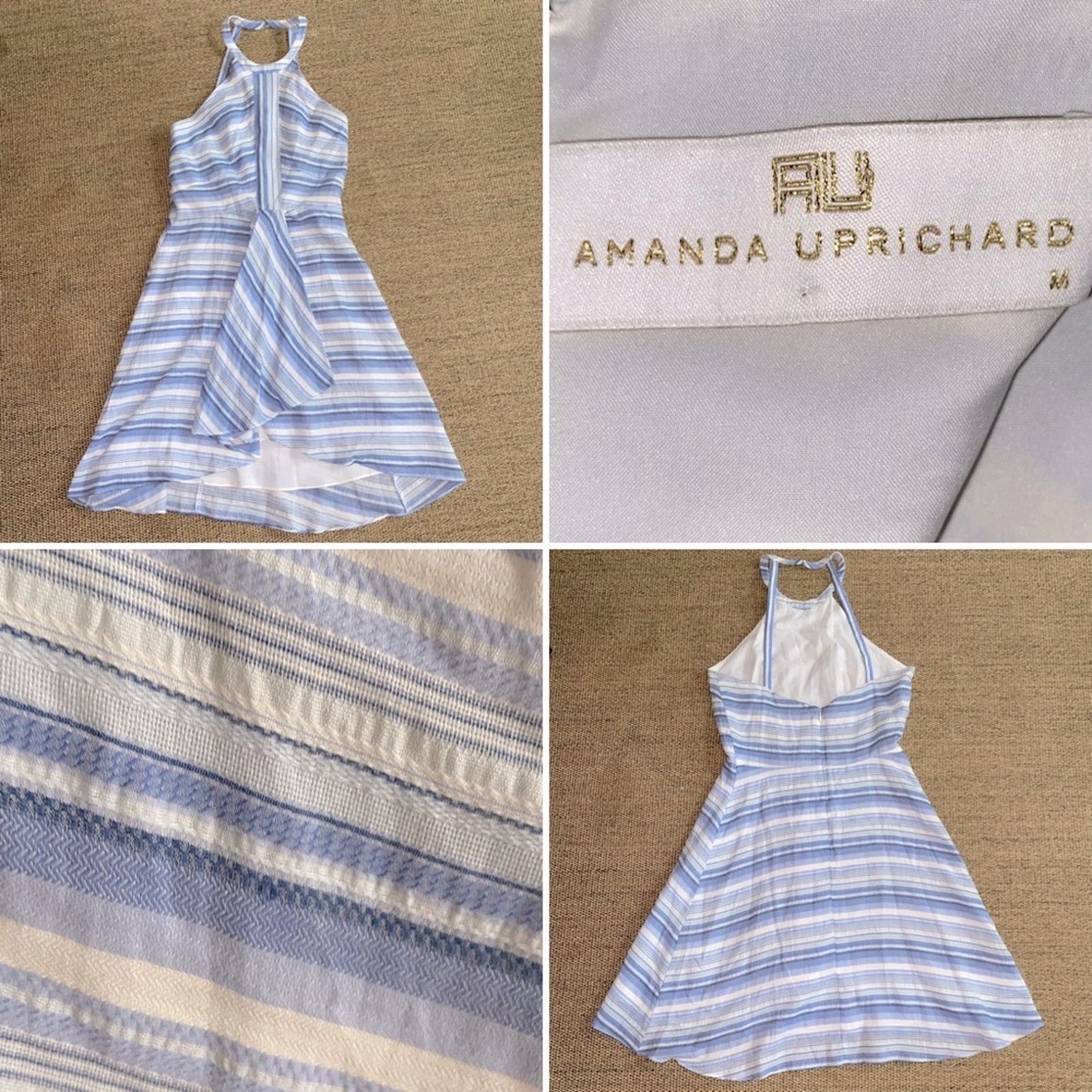 Amanda Uprichard Amanda Uprichard $245 Vineyard Striped Mini Dress MED EUC Size M / US 6-8 / IT 42-44 - 2 Thumbnail