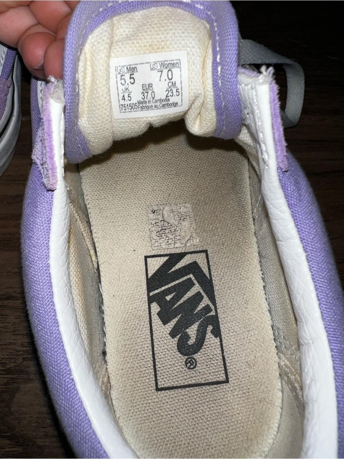 Vans Vans Lilac | Men’s 5.5 / Women’s 7 | No Box Size US 7 / IT 37 - 4 Thumbnail