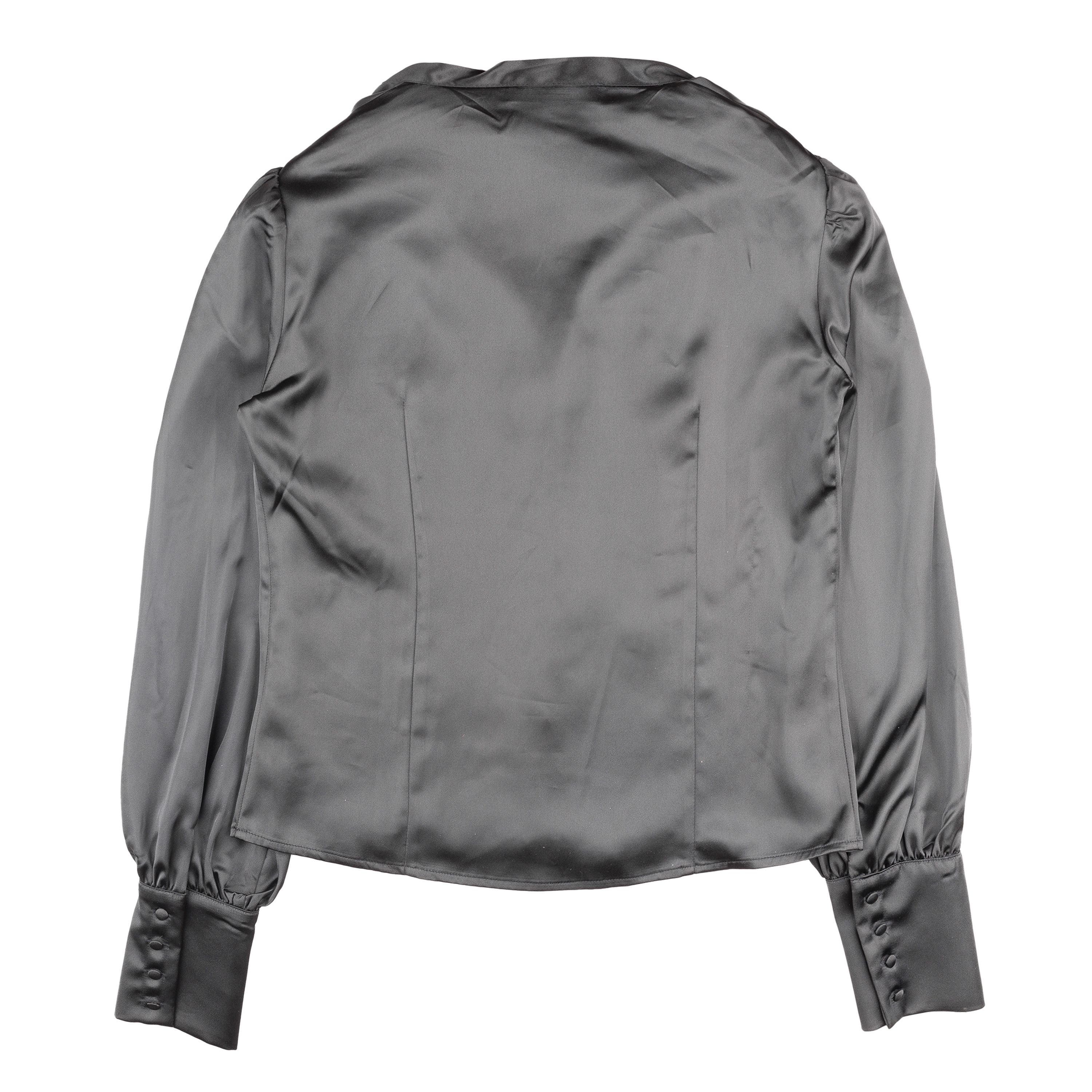 Tom Ford TOM FORD Vintage Black Ribbon Polyester Shirt (M) Size M / US 6-8 / IT 42-44 - 3 Thumbnail