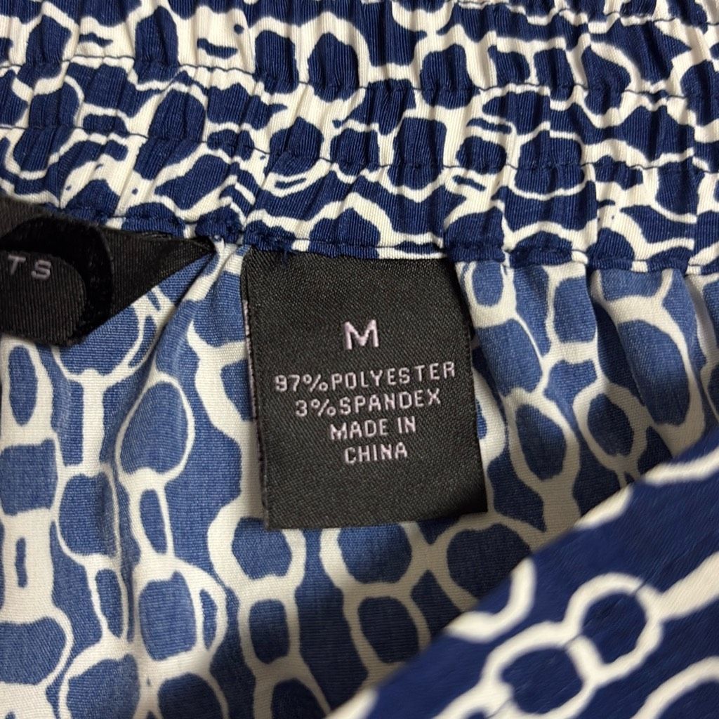 Other Investments Womens Medium Blue White Chain Nautical Print Pu Size 28" / US 6 / IT 42 - 6 Thumbnail