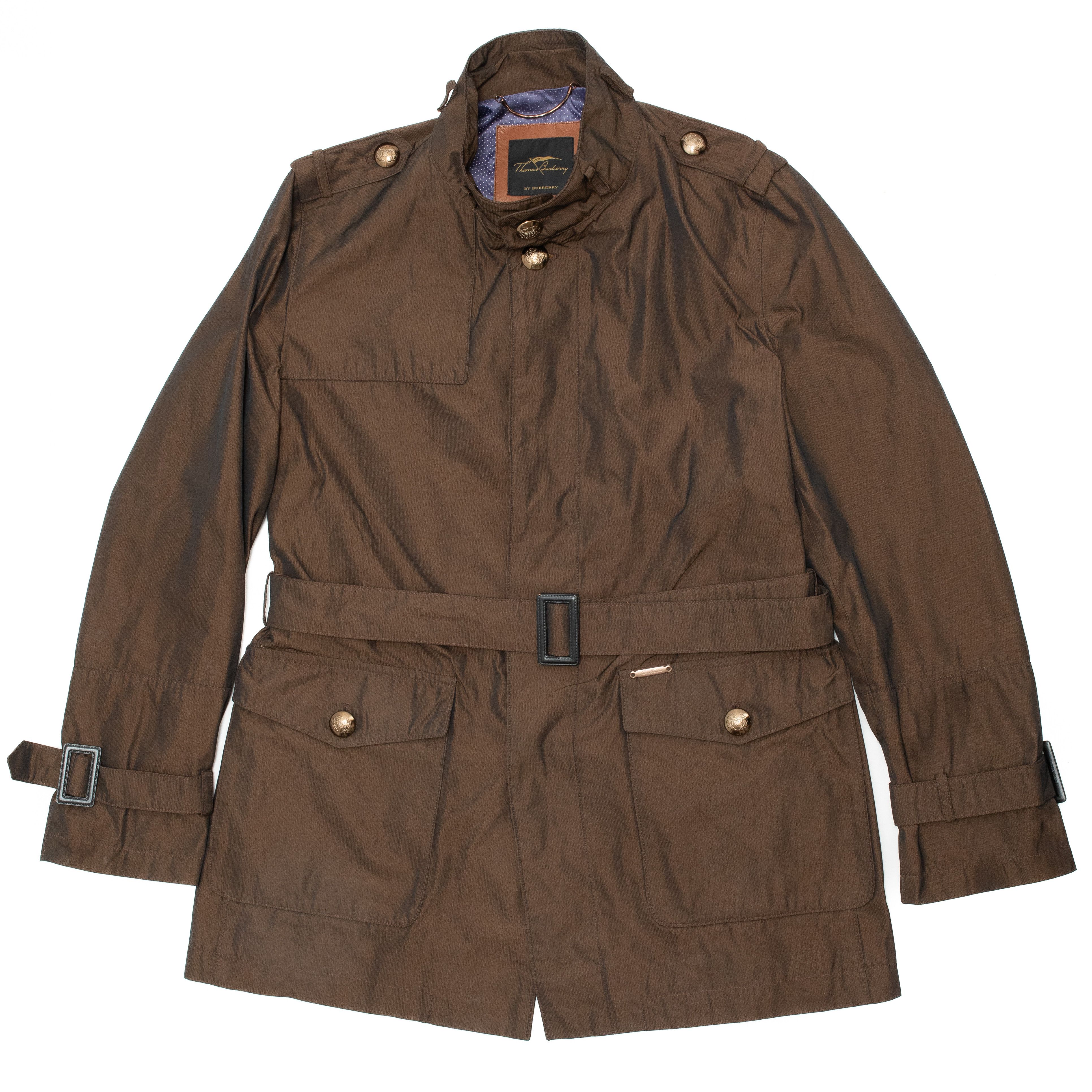 image of Thomas Burberry By Burberry Trench Coat in Brown, Men's (Size XL)