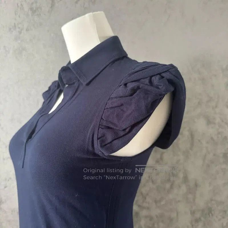 Burberry Burberry Navy Short Sleeve Dress for Women. Size M / US 6-8 / IT 42-44 - 3 Thumbnail