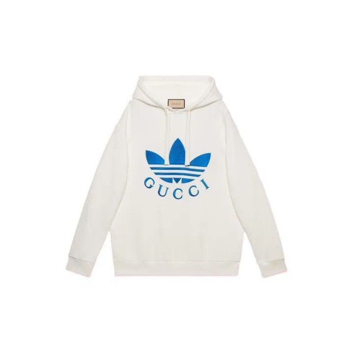 Gucci Gucci Gucci x Adidas White Logo Hoodie -2506 Size US M / EU 48-50 / 2 - 1 Thumbnail