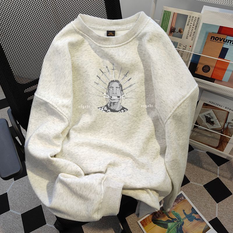 Japanese Brand × Vintage Japanese Letter Printed Round Neck Sweatshirt Size US L / EU 52-54 / 3 - 2 Thumbnail
