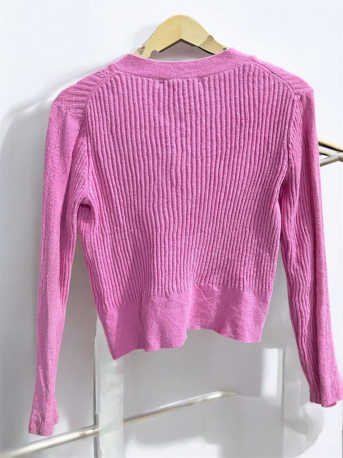 Vivienne Westwood VIVIENNE WESTWOOD WOOL CROPPED CARDIGAN IN PINK Size L / US 10 / IT 46 - 10 Thumbnail