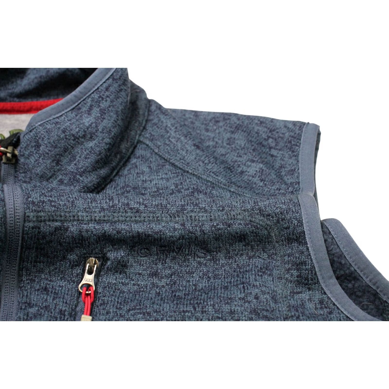 Orvis Orvis Waistcoat Men MEDIUM Full Zip High Neck Knitted Melange Blue Size US M / EU 48-50 / 2 - 5 Thumbnail