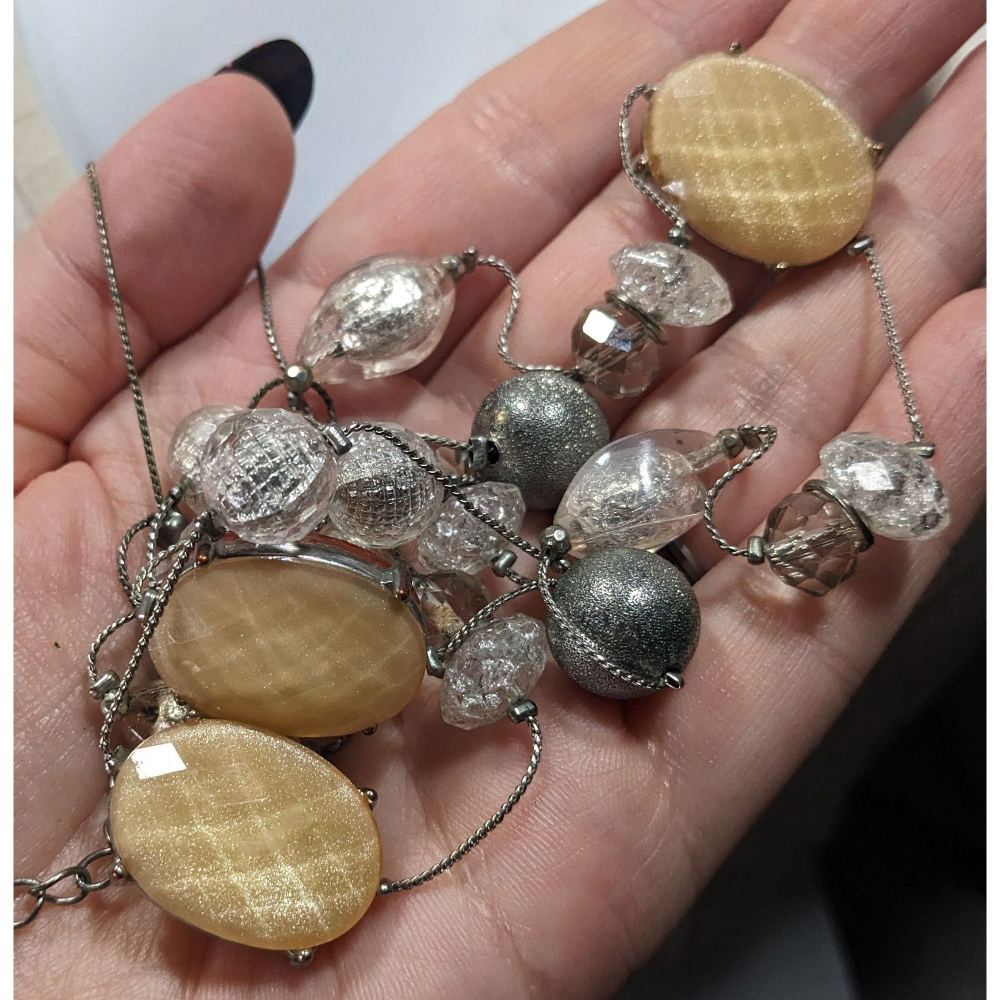 Other Y2K Style Gemmed And Beaded Opera Length Station Necklace Size ONE SIZE - 5 Thumbnail