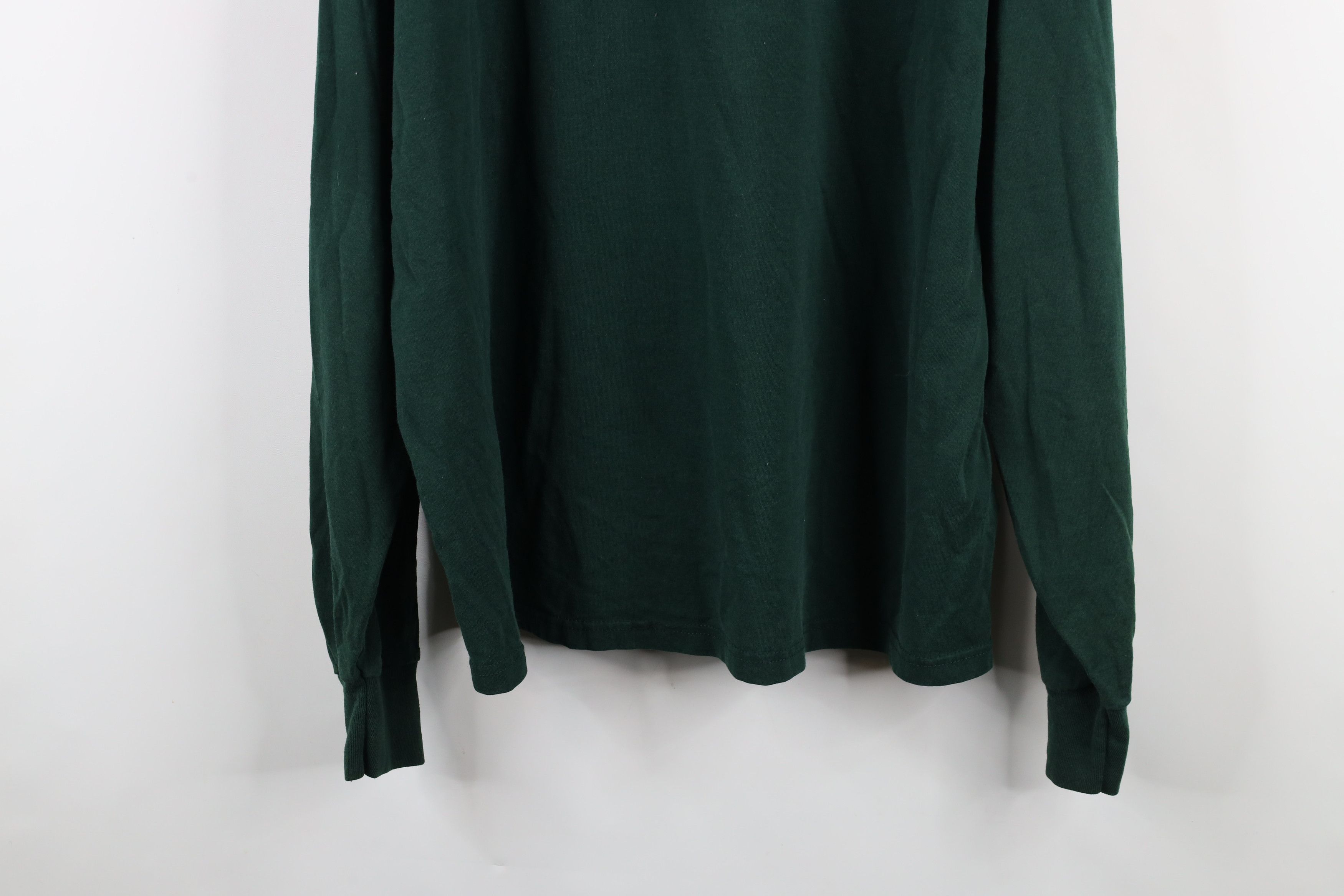 Vintage Vintage 90s Streetwear Long Sleeve T-Shirt Hunter Green Size US XXL / EU 58 / 5 - 12 Thumbnail
