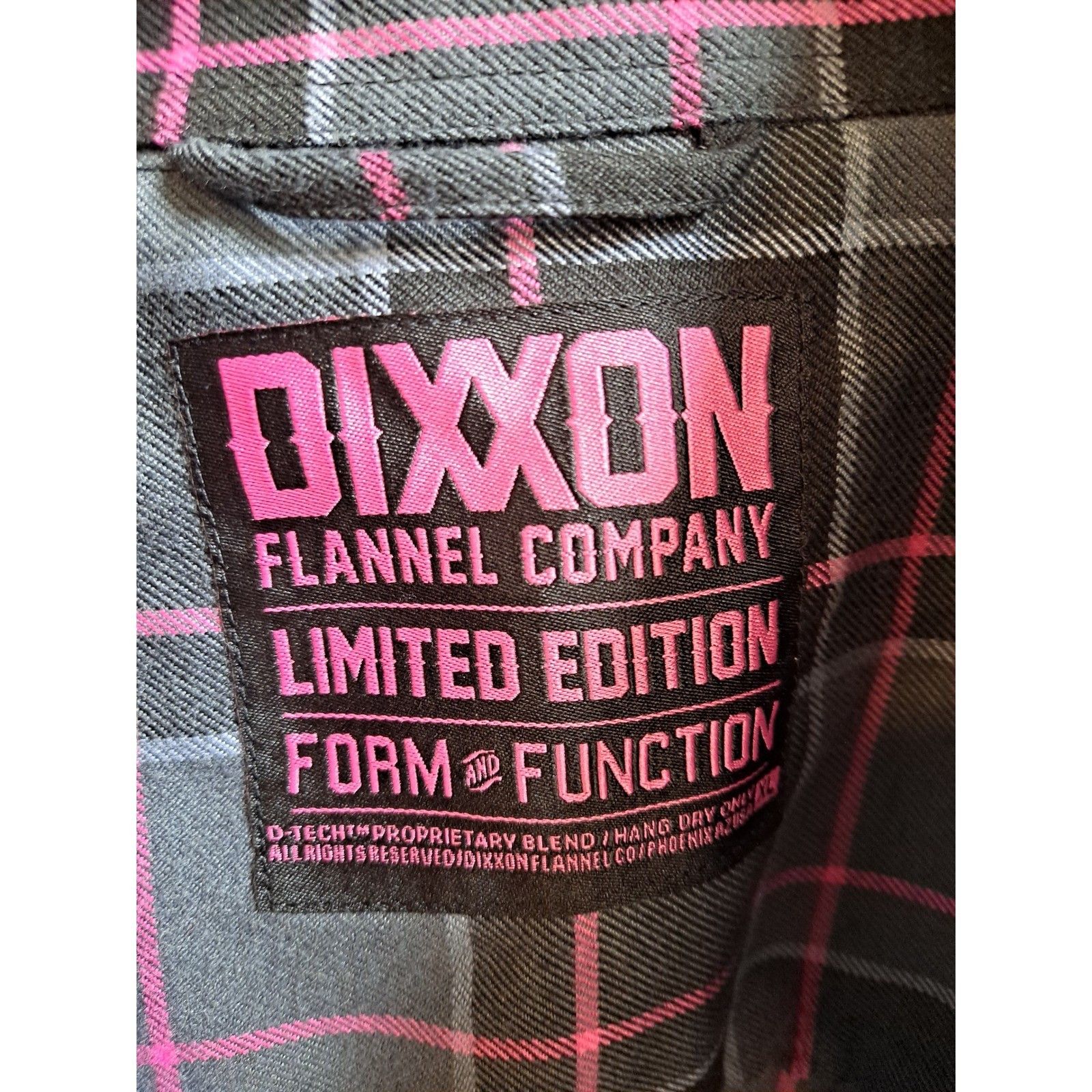 Other Dixxon Snap-On Flannel Shirt Limited Edition Plaid Button Up Size US XL / EU 56 / 4 - 2 Thumbnail