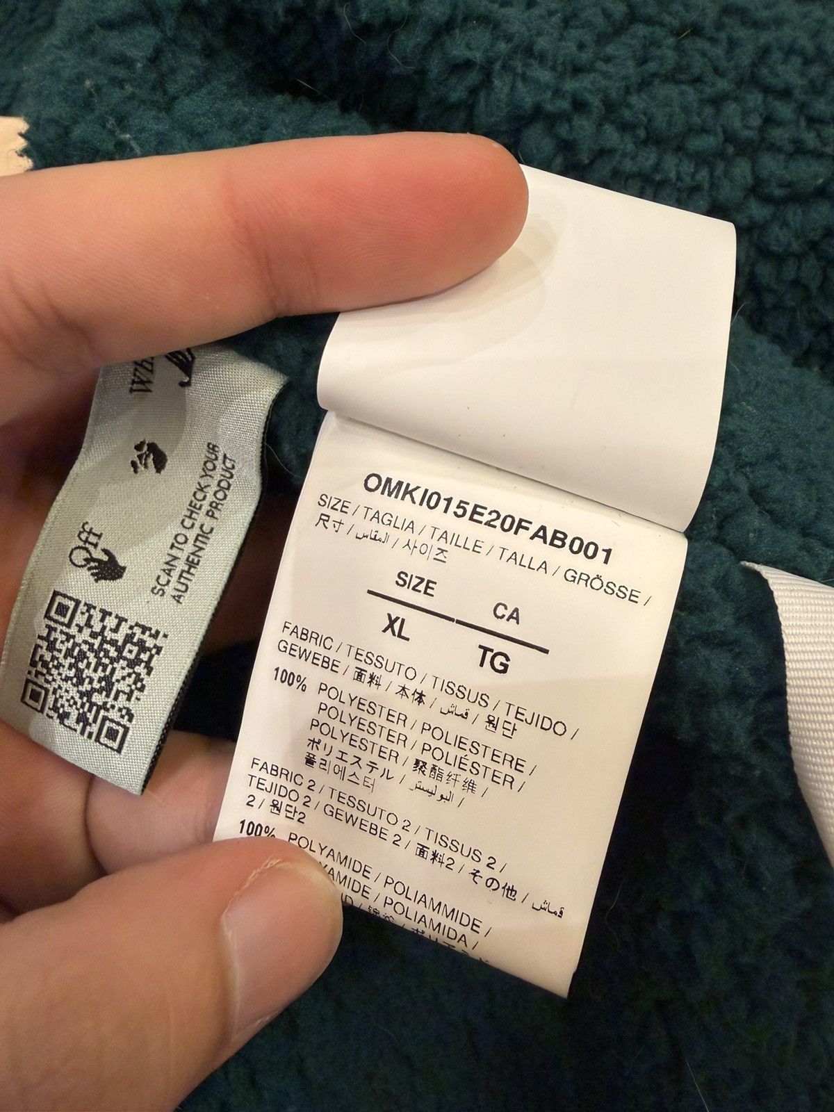 Off-White Off-White ‘PIVOT’ Fleece Jacket Size US XL / EU 56 / 4 - 4 Thumbnail