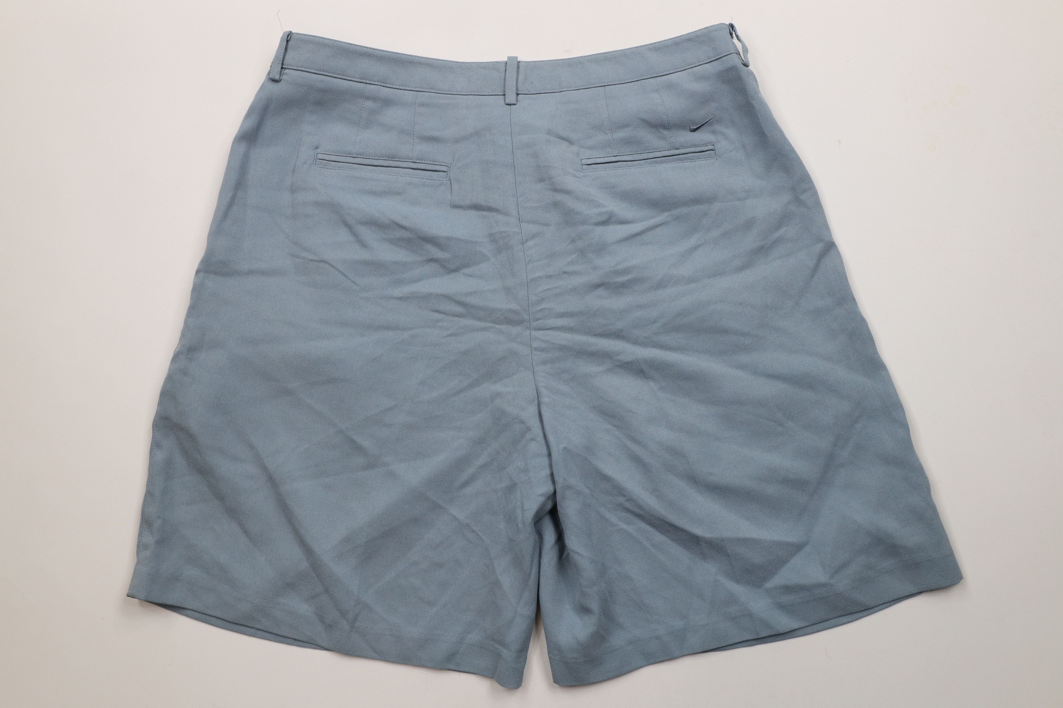 Nike × Vintage Vintage 90s Nike Golf Scott Mini Swoosh Pleated Chino Shorts Size US 32 / EU 48 - 7 Thumbnail