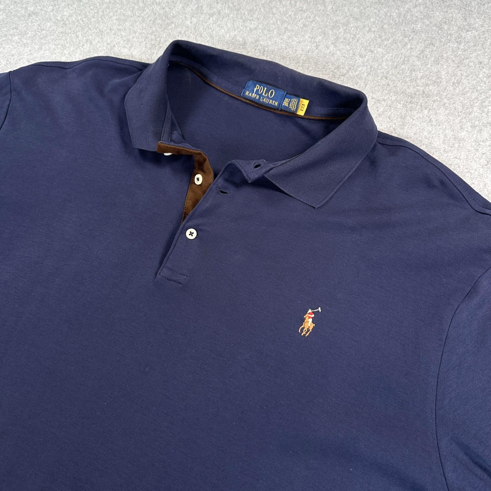 Polo Ralph Lauren Polo Ralph Lauren Polo Shirt Mens 2XLT Blue Long Sleeve Big & Tall Pony Logo Polo Shirt Mens 2XLT Blue Long Sleeve Big & Tall Pony Logo Size US XXL / EU 58 / 5 - 4 Thumbnail