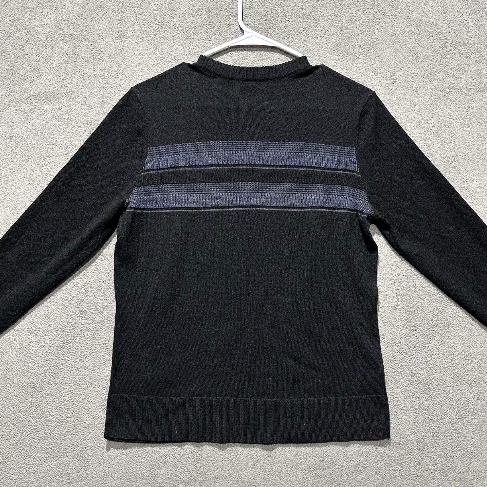 Smartwool Smartwool Sweater Mens Small Black Blue Sparwood Stripe Crew Neck Wool Blend GUC Size US S / EU 44-46 / 1 - 2 Thumbnail