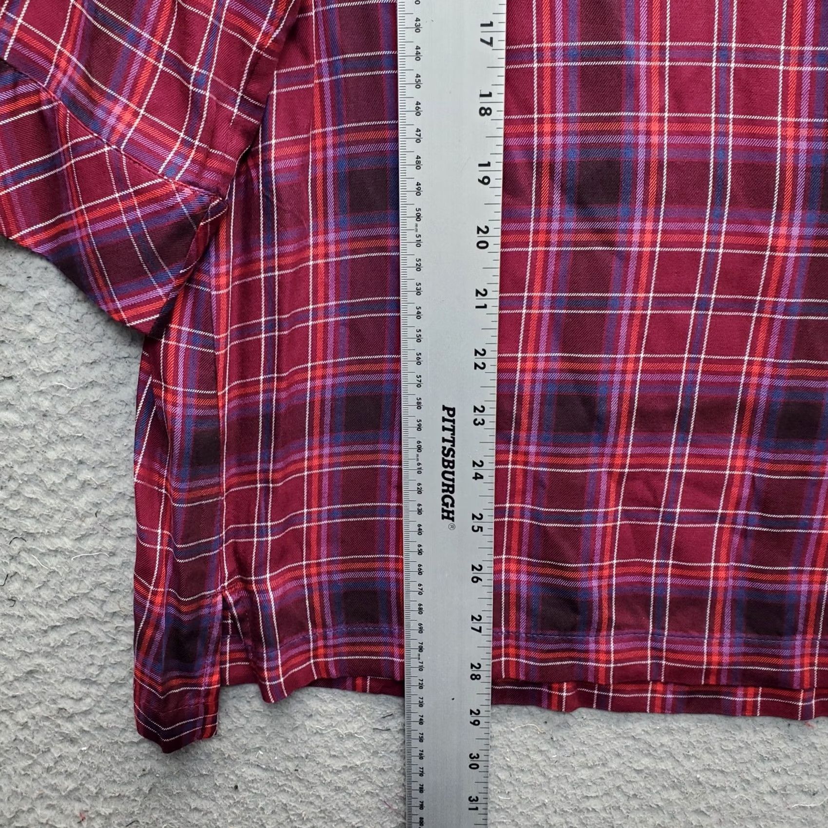 J. Jill J. Jill Women's Tunic Blouse - Plaid Boat Neck Long Sleeve Multi Color, Size L, Regular Fit Size L / US 10 / IT 46 - 3 Thumbnail