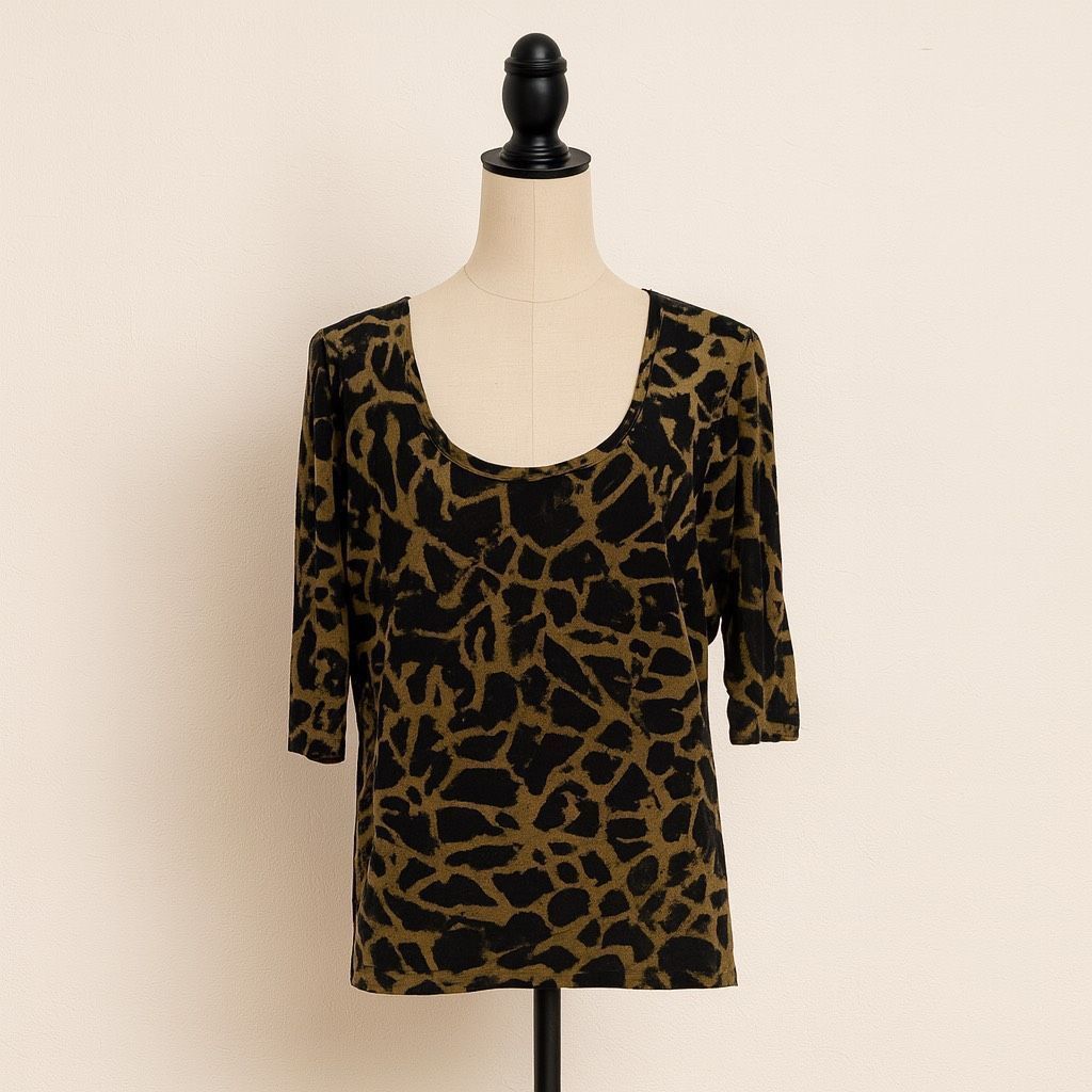 Other Kensie Women’s Size M Animal Print 3/4 Sleeve Soft Top Size M / US 6-8 / IT 42-44 - 1 Thumbnail